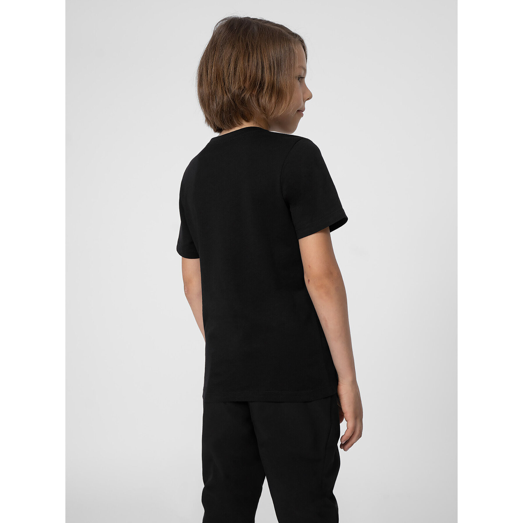 4F Тишърт JSS23TTSHM290 Черен Regular Fit - Pepit.bg