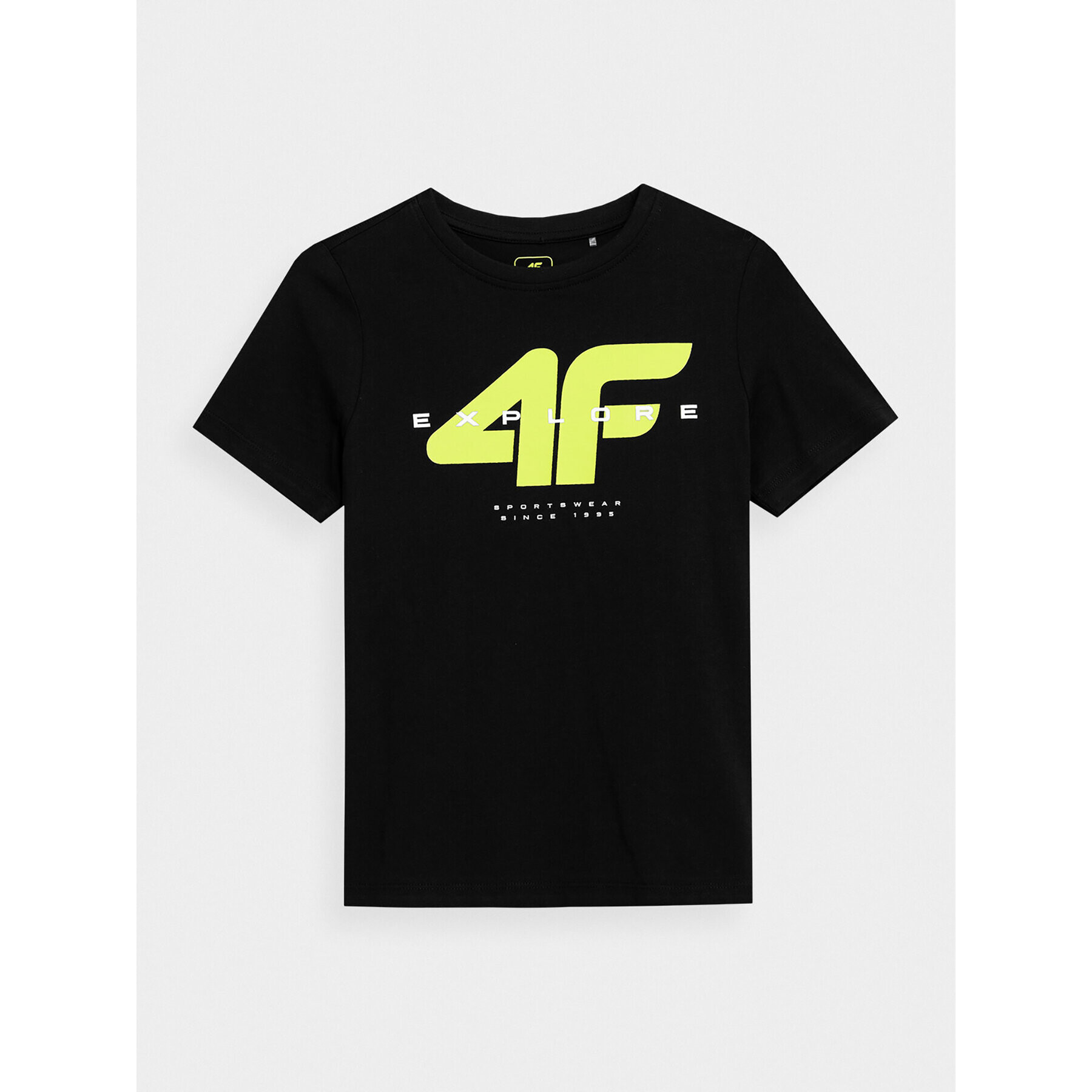 4F Тишърт JSS23TTSHM290 Черен Regular Fit - Pepit.bg