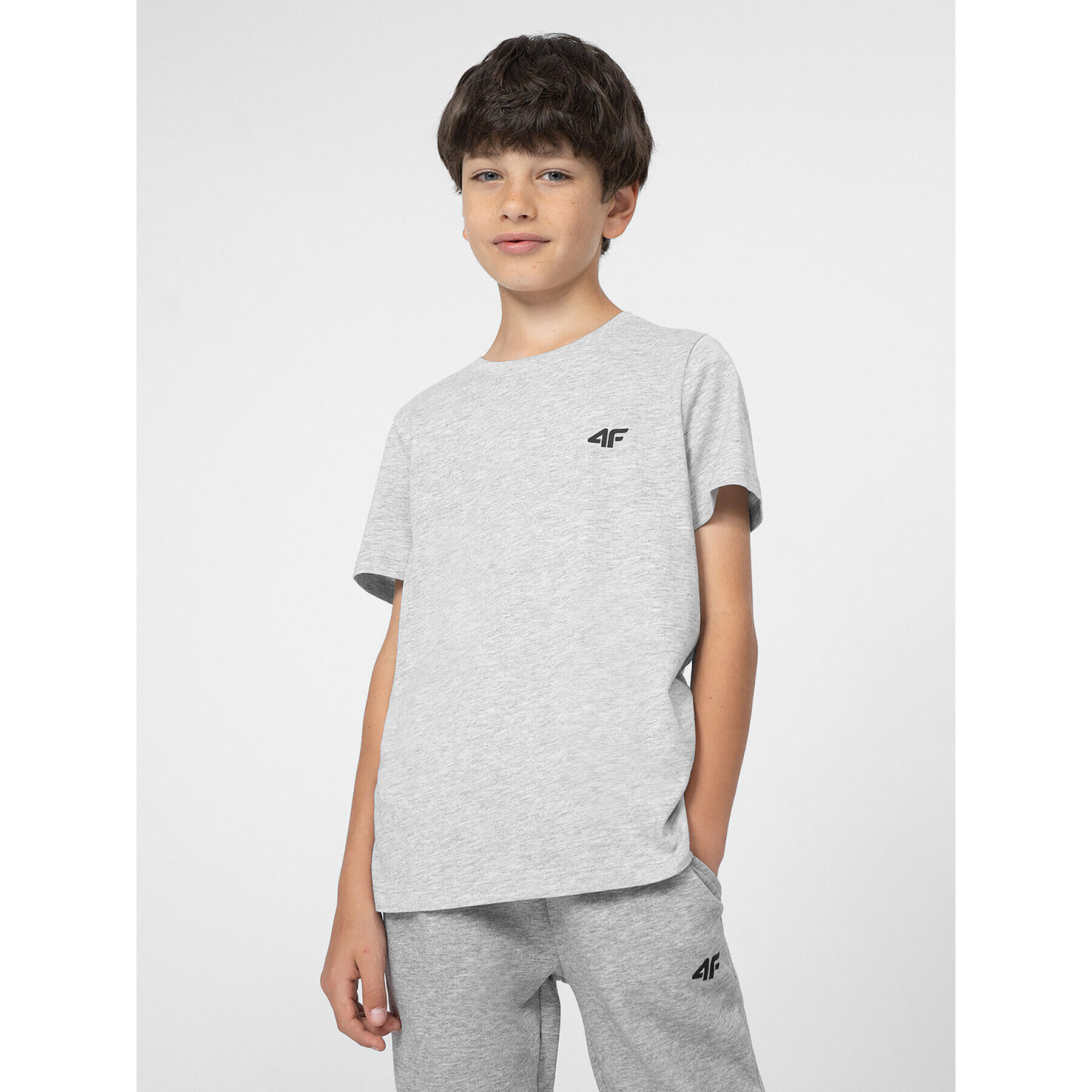 4F Тишърт JSS23TTSHM291 Сив Regular Fit - Pepit.bg