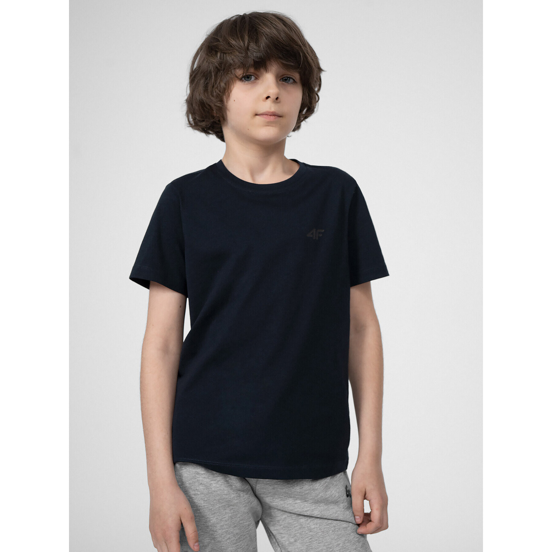 4F Тишърт JSS23TTSHM291 Тъмносин Regular Fit - Pepit.bg