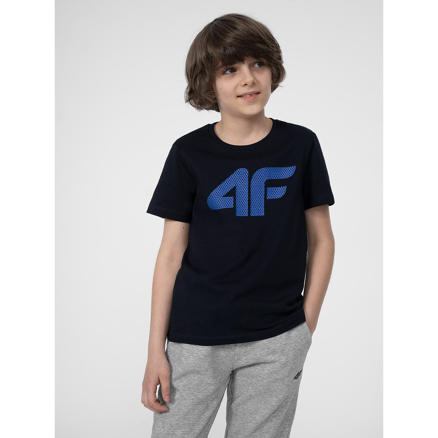 4F Тишърт JSS23TTSHM293 Тъмносин Regular Fit - Pepit.bg
