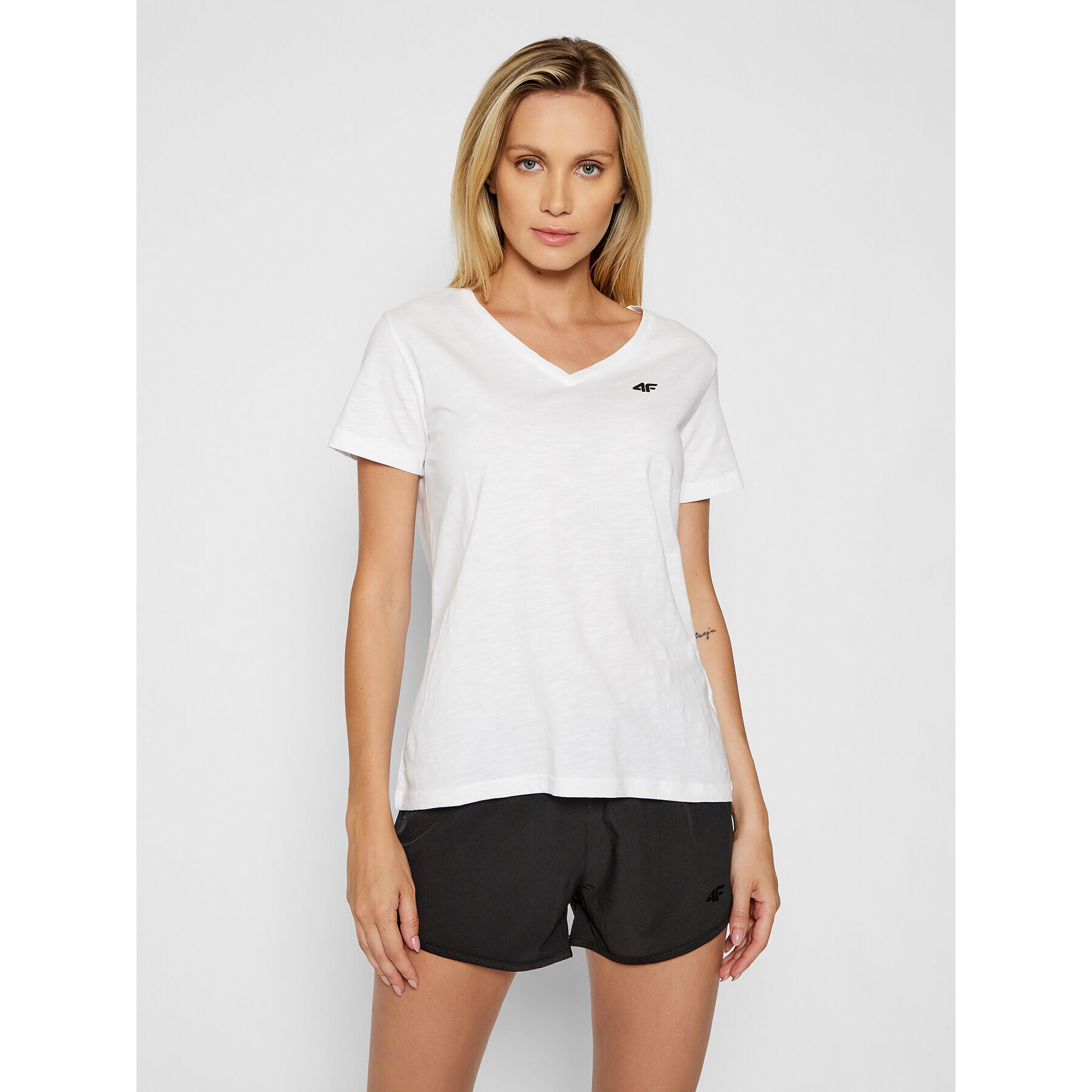 4F Тишърт NOSH4-TSD002 Бял Regular Fit - Pepit.bg