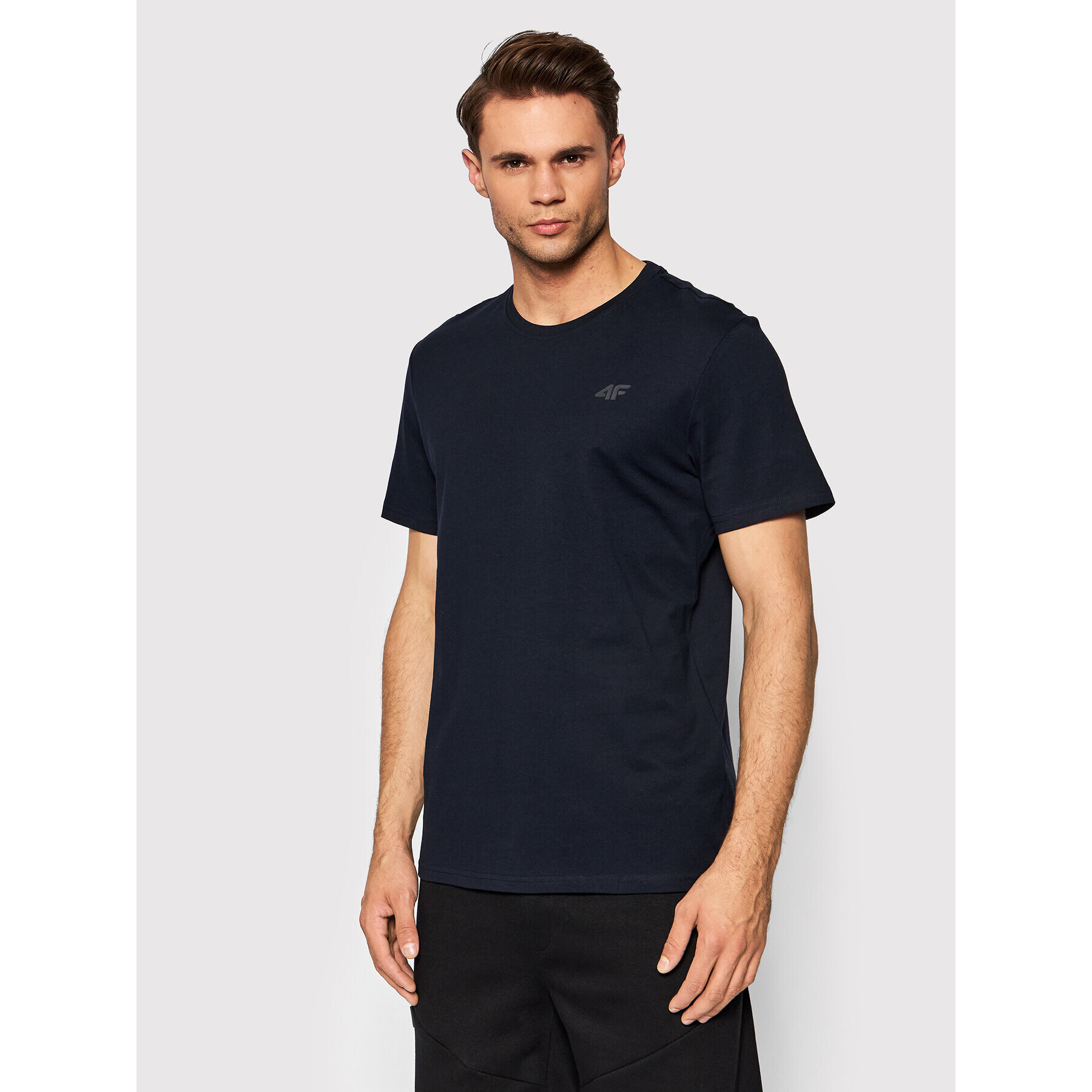 4F Тишърт NOSH4-TSM352 Тъмносин Regular Fit - Pepit.bg