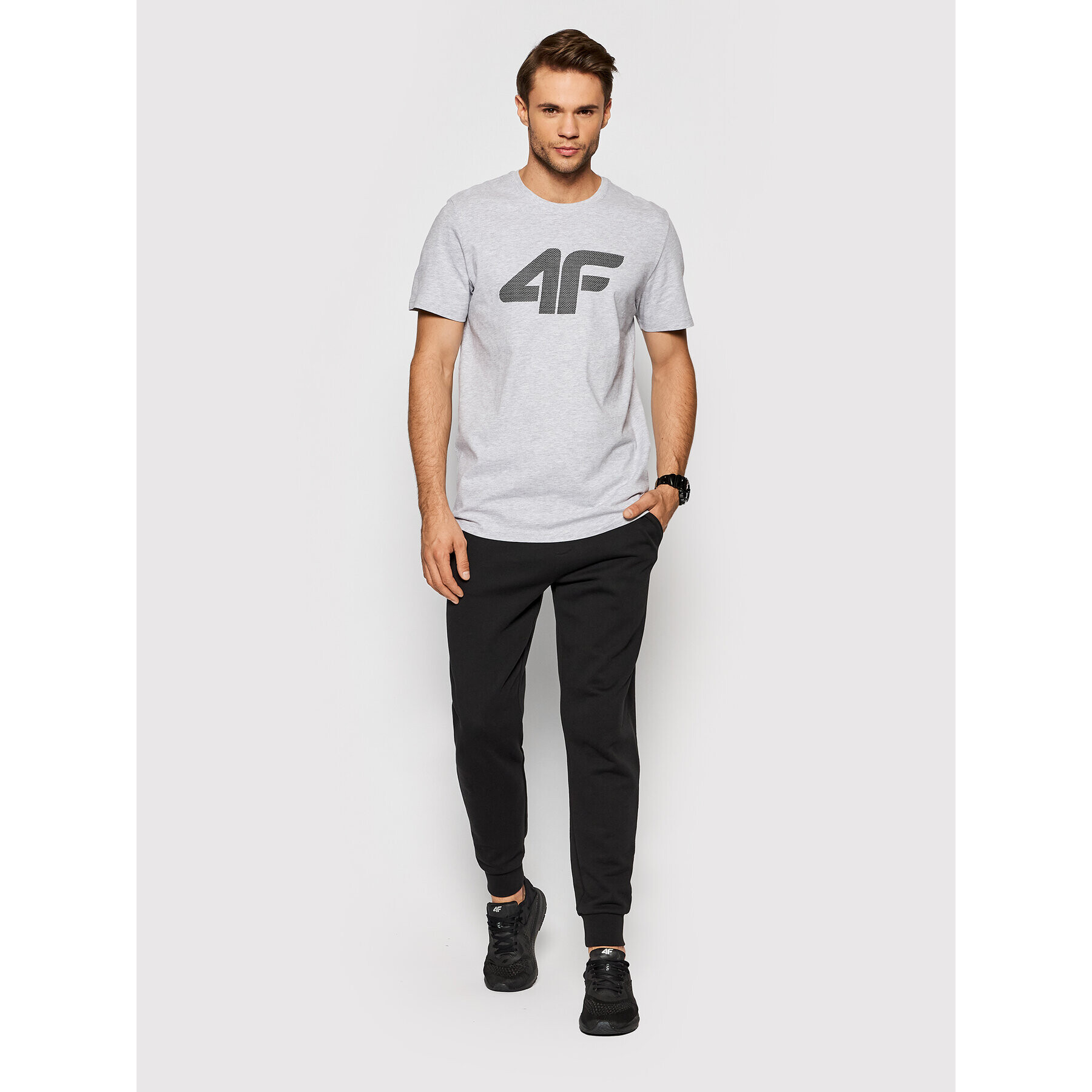 4F Тишърт NOSH4-TSM353 Сив Regular Fit - Pepit.bg