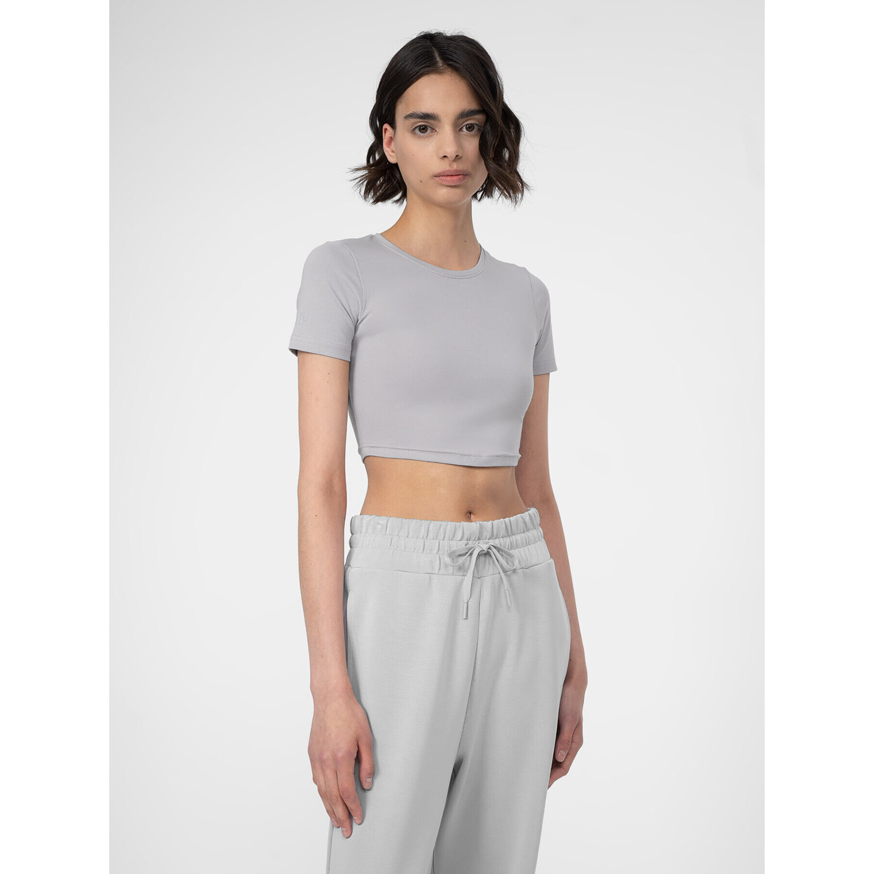 4F Тишърт SS23TTSHF345 Сив Slim Fit - Pepit.bg