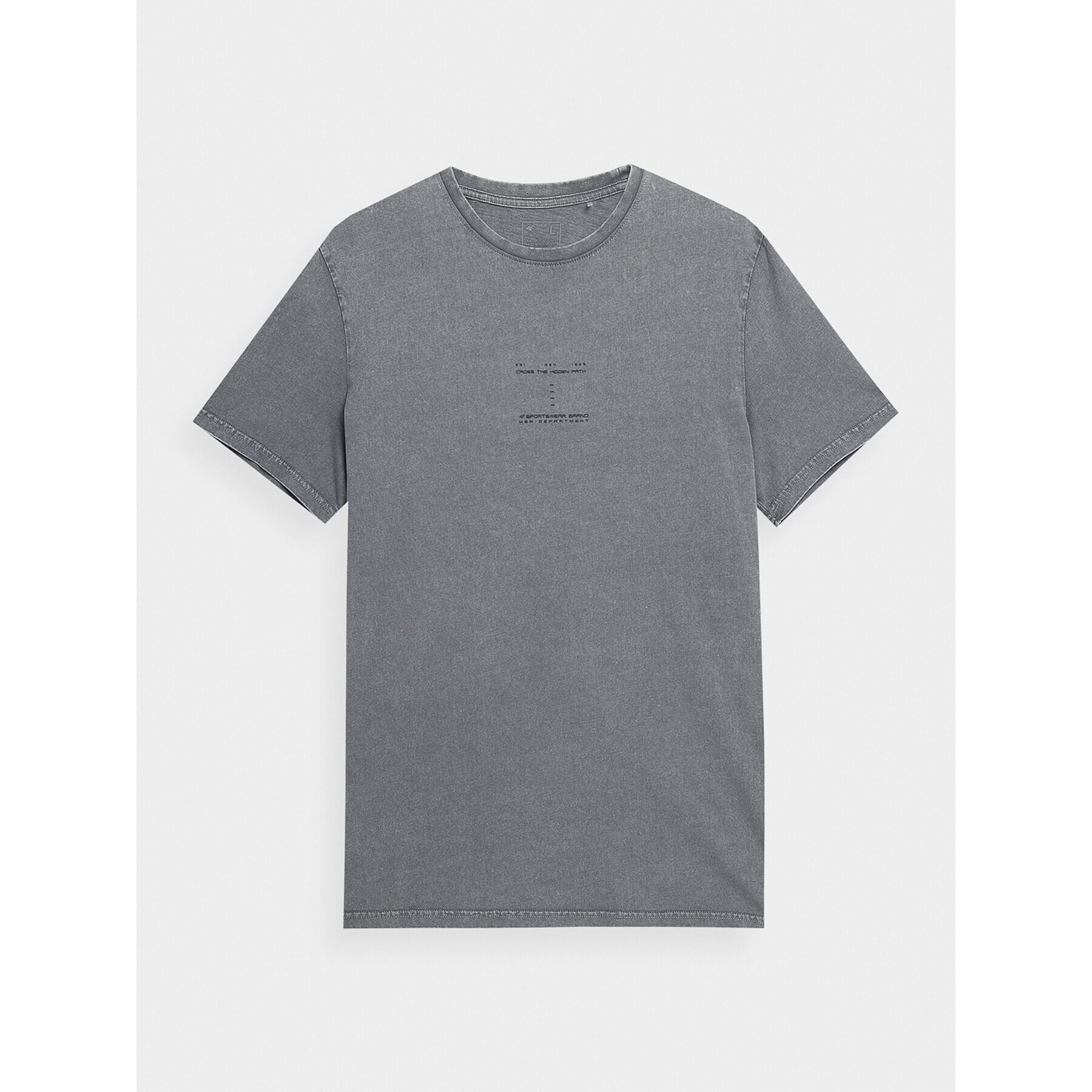 4F Тишърт SS23TTSHM296 Сив Regular Fit - Pepit.bg