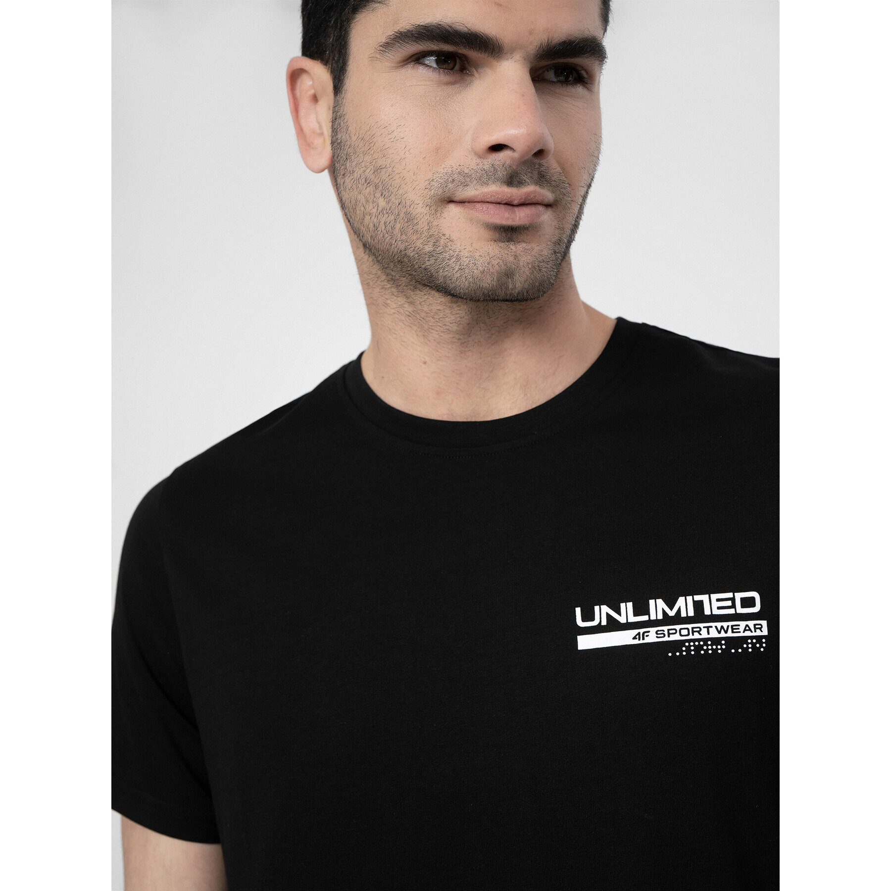 4F Тишърт SS23TTSHM307 Черен Regular Fit - Pepit.bg