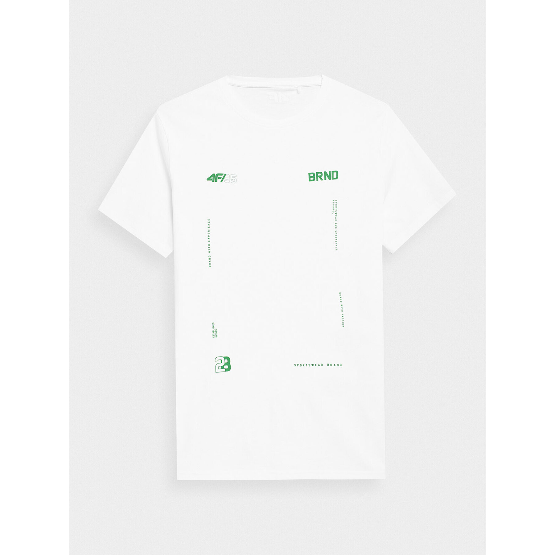 4F Тишърт SS23TTSHM311 Бял Regular Fit - Pepit.bg