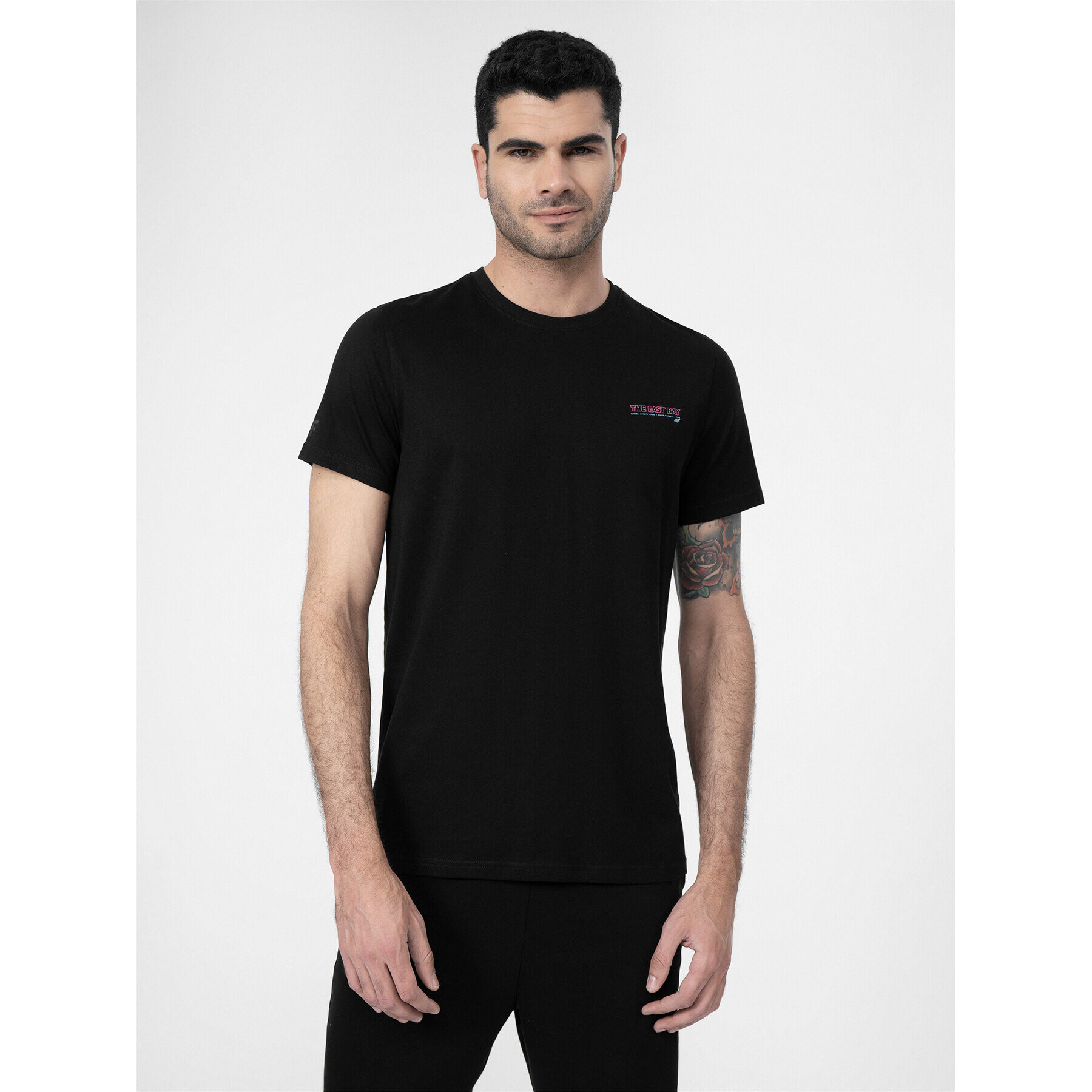 4F Тишърт SS23TTSHM359 Черен Regular Fit - Pepit.bg