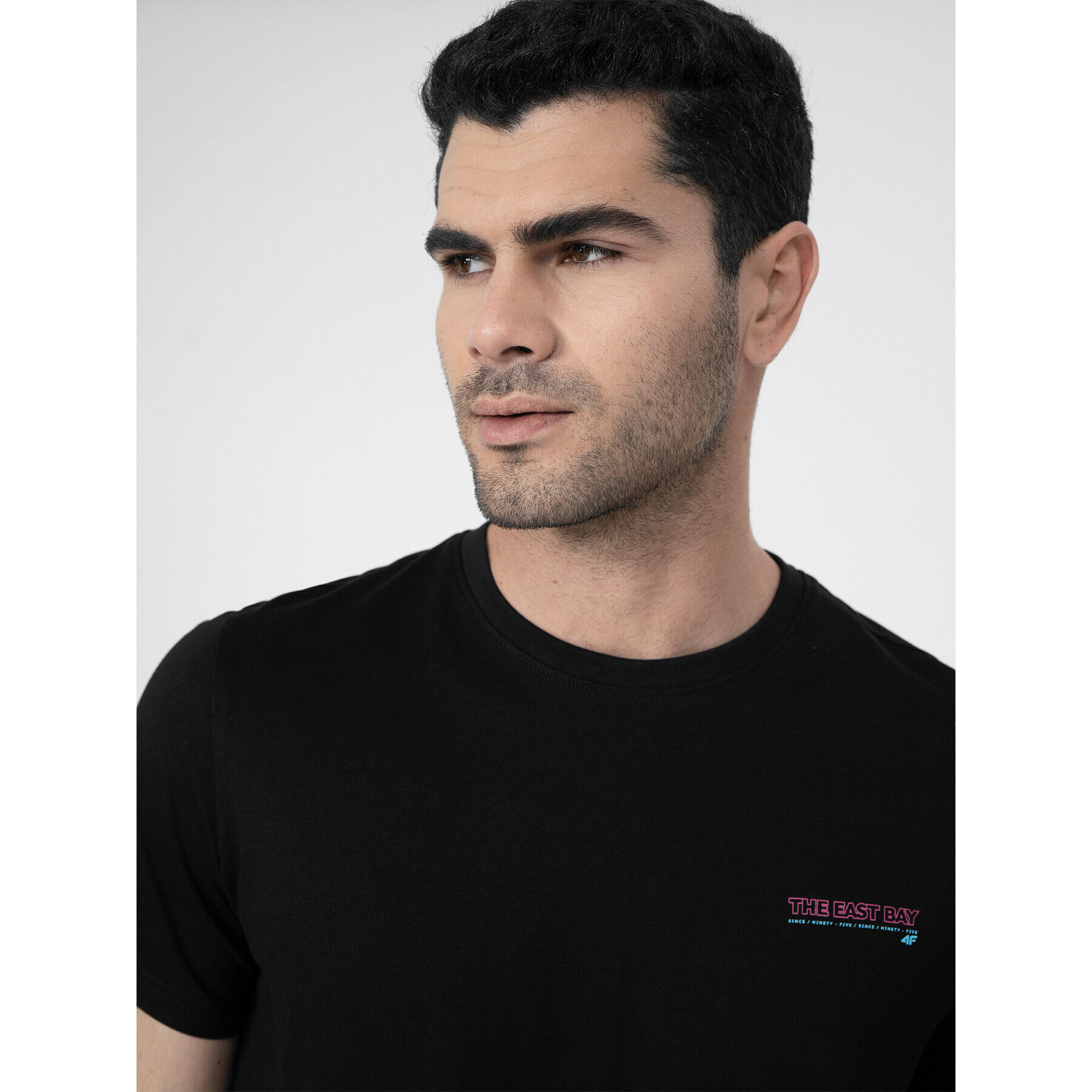 4F Тишърт SS23TTSHM359 Черен Regular Fit - Pepit.bg