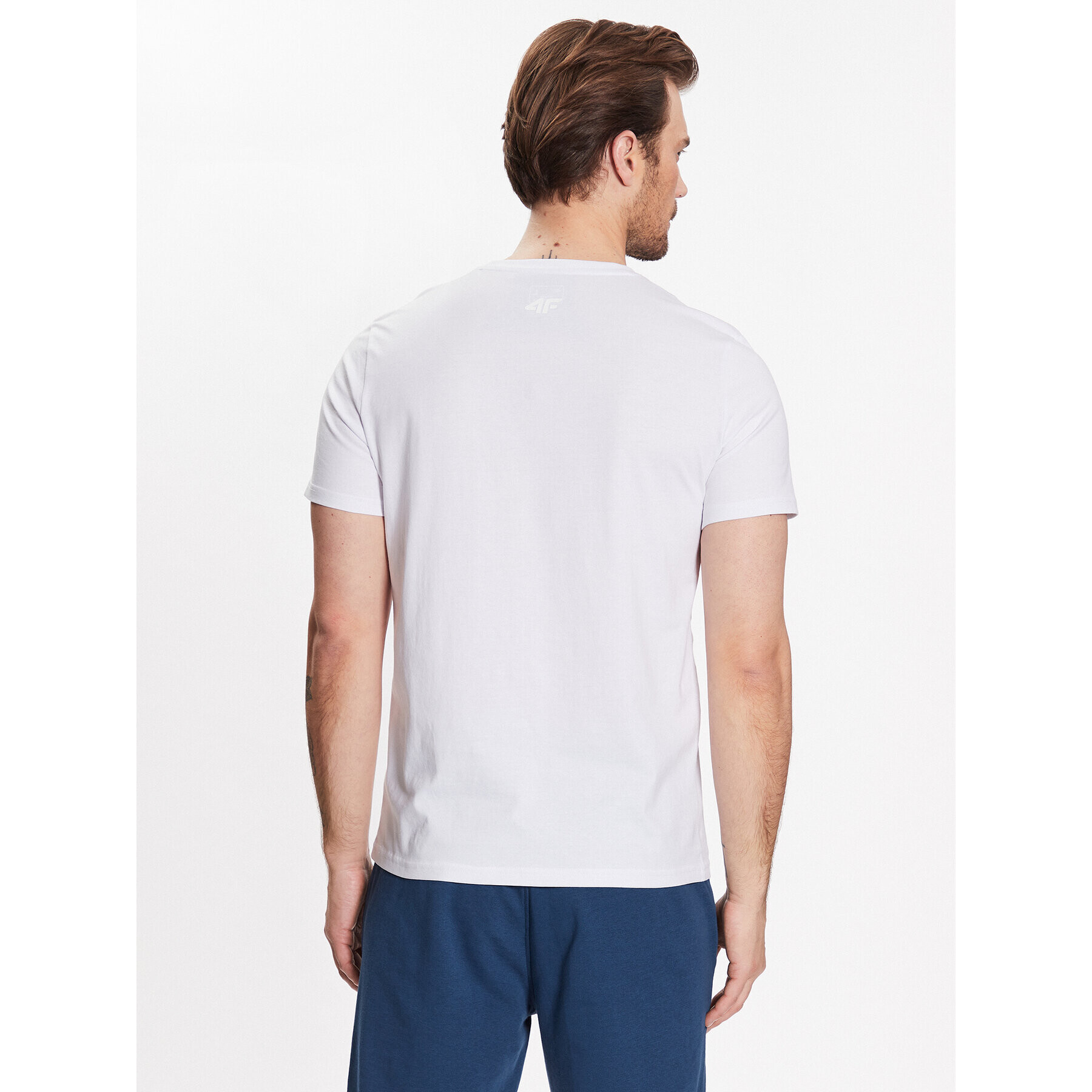 4F Тишърт SS23TTSHM363 Бял Regular Fit - Pepit.bg