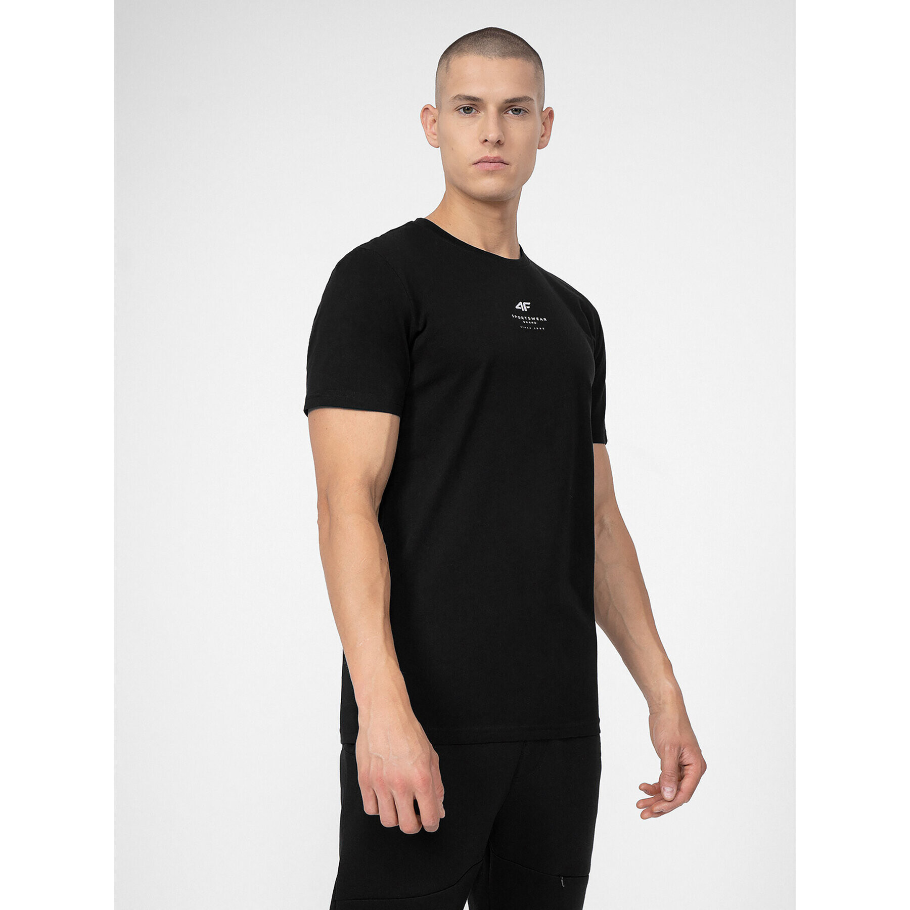 4F Тишърт SS23TTSHM363 Черен Regular Fit - Pepit.bg
