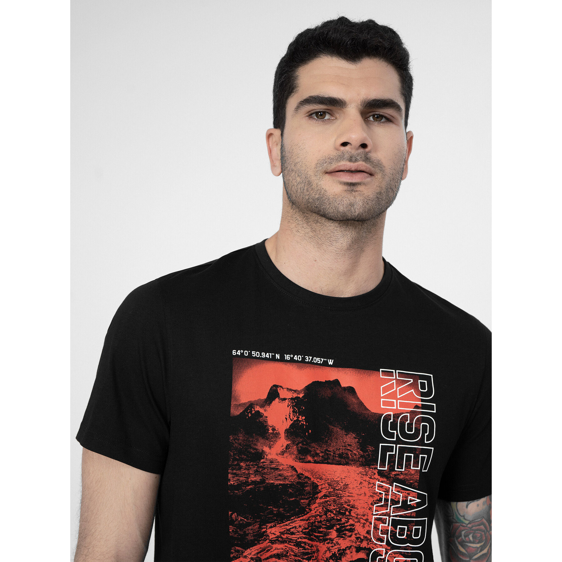 4F Тишърт SS23TTSHM489 Черен Regular Fit - Pepit.bg