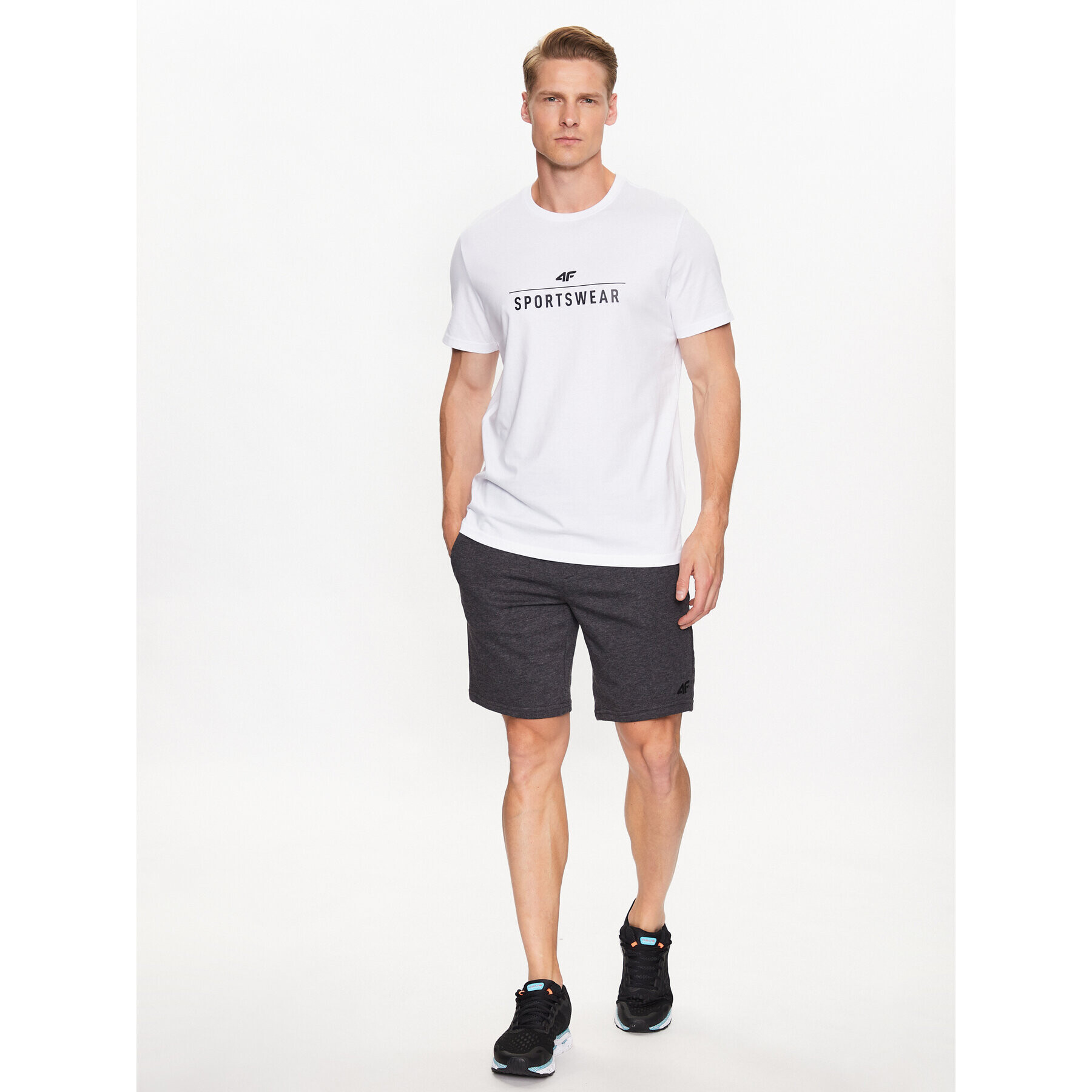 4F Тишърт SS23TTSHM539 Бял Regular Fit - Pepit.bg