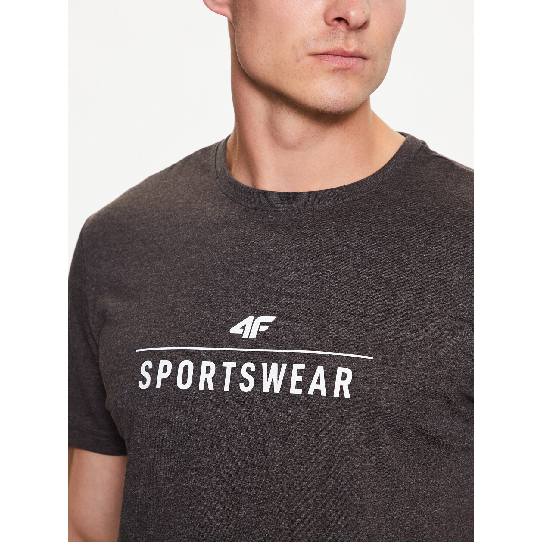 4F Тишърт SS23TTSHM539 Сив Regular Fit - Pepit.bg