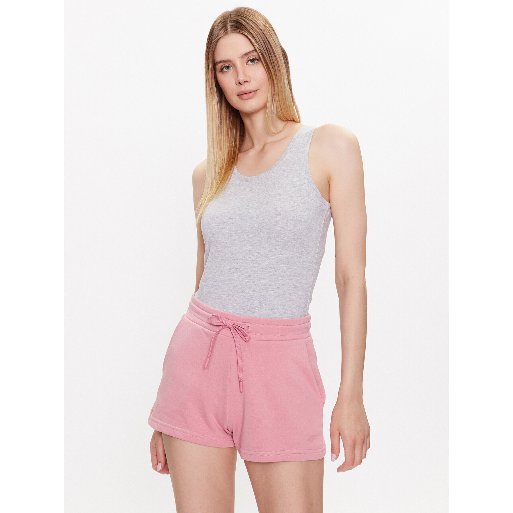 4F топ SS23TTSHF581 Сив Regular Fit - Pepit.bg
