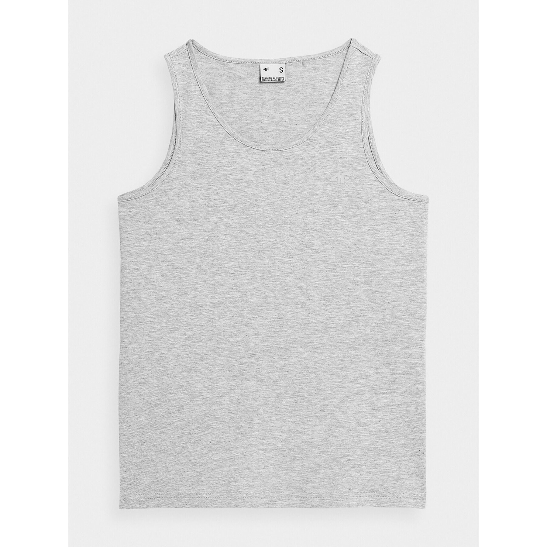 4F топ SS23TTSHF581 Сив Regular Fit - Pepit.bg