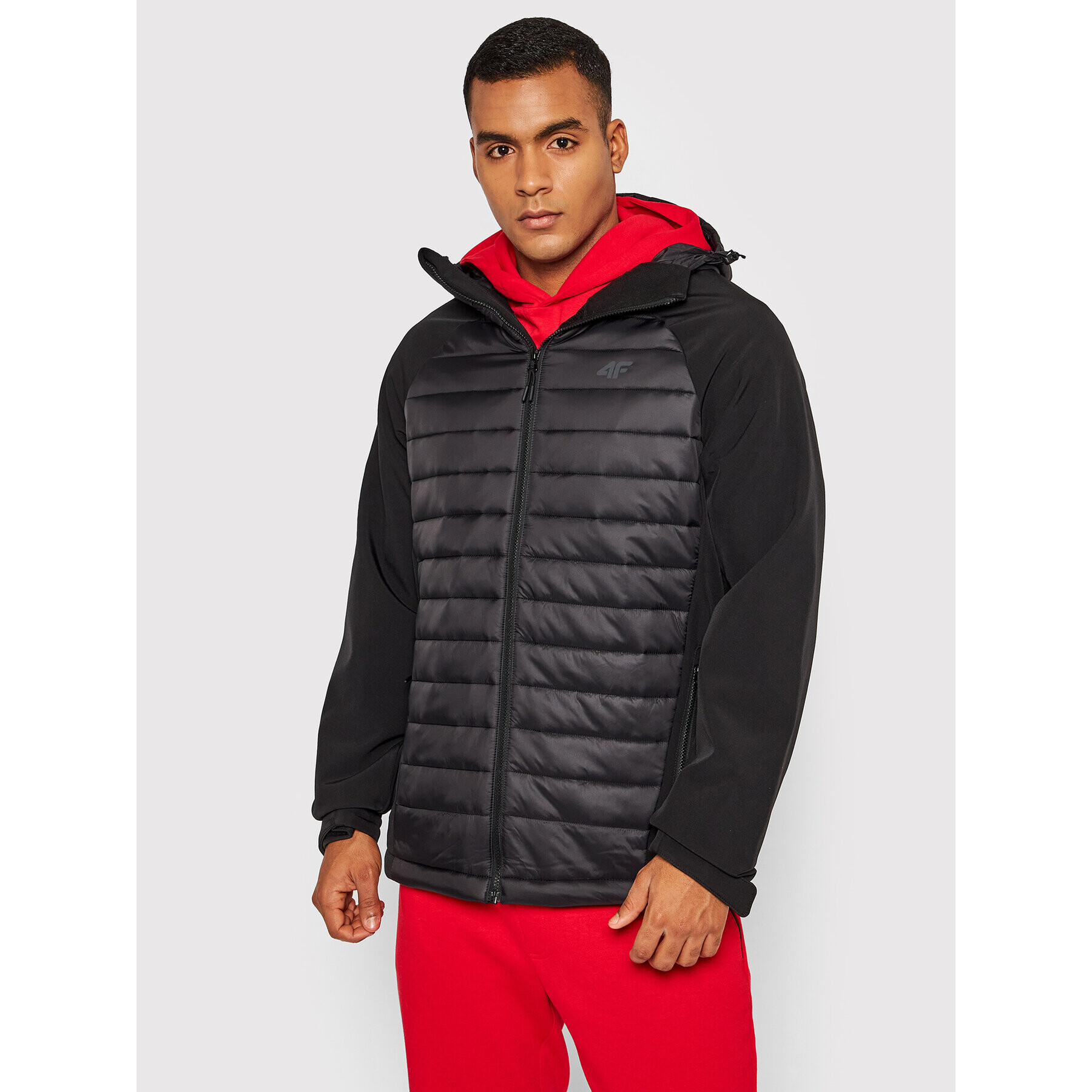 4F Яке softshell H4Z21-SFM003 Черен Regular Fit - Pepit.bg