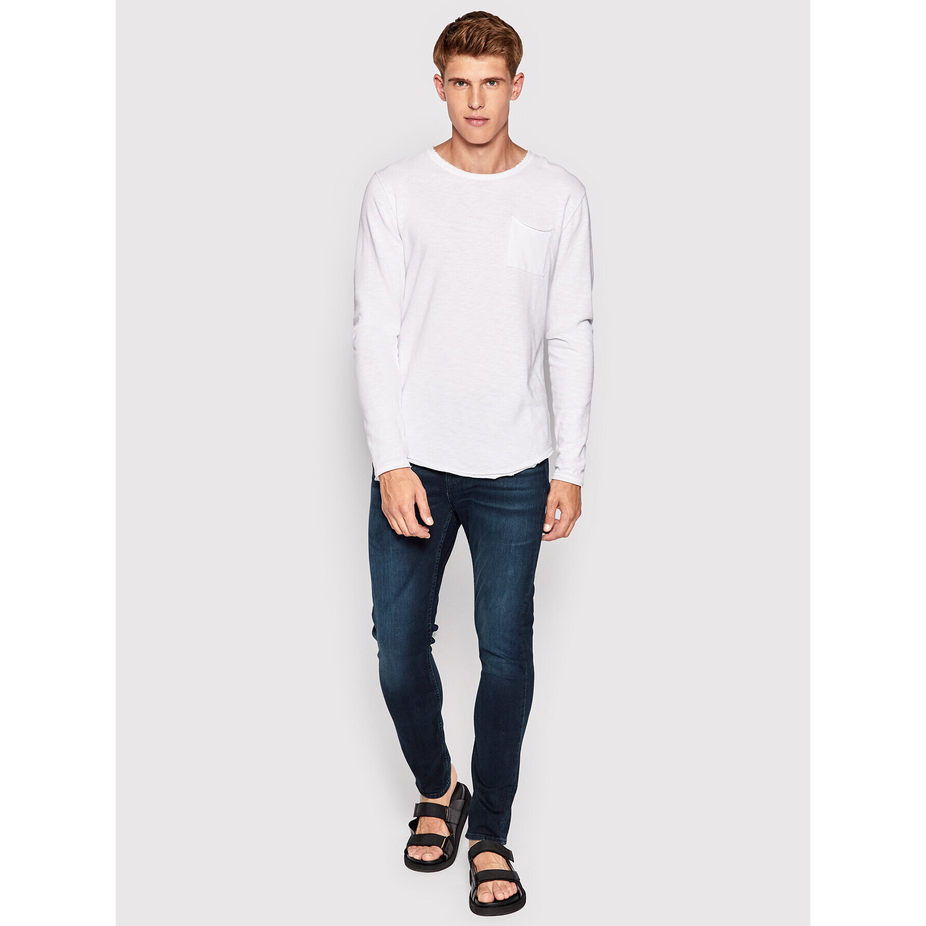 7 For All Mankind Дънки Luxe Performance Eco JSMXR460LL Тъмносин Slim Fit - Pepit.bg