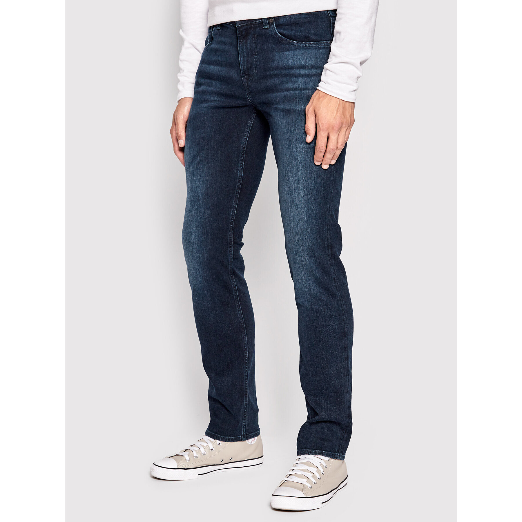 7 For All Mankind Дънки Luxe Performance Eko JSMSR460LL Тъмносин Slim Fit - Pepit.bg