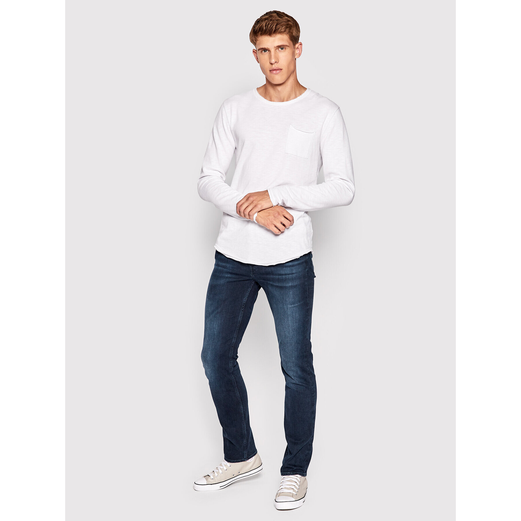 7 For All Mankind Дънки Luxe Performance Eko JSMSR460LL Тъмносин Slim Fit - Pepit.bg