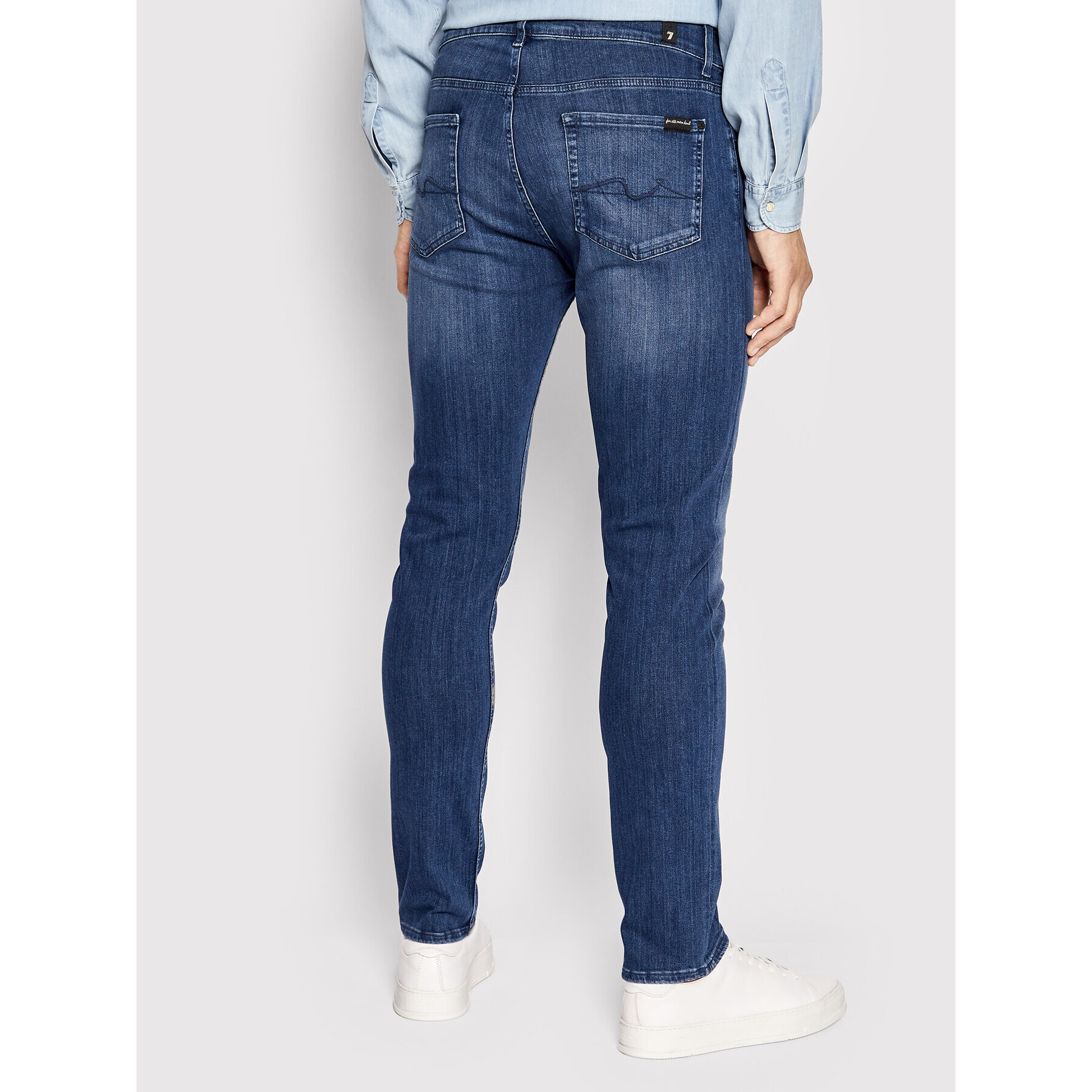 7 For All Mankind Дънки Luxe Performance Plus JSMXA230BD Тъмносин Slim Fit - Pepit.bg