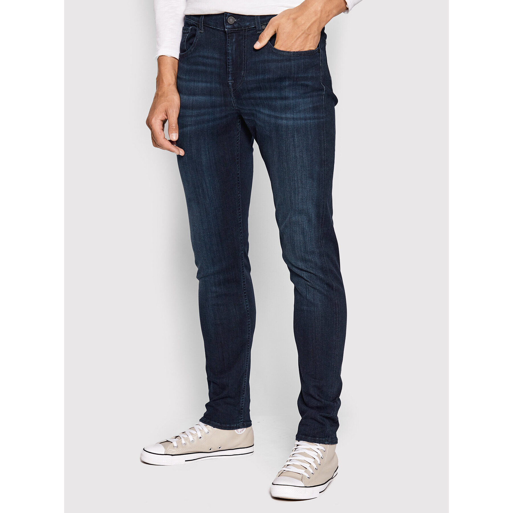 7 For All Mankind Дънки Luxe Performance Plus JSMXA230IP Тъмносин Slim Fit - Pepit.bg