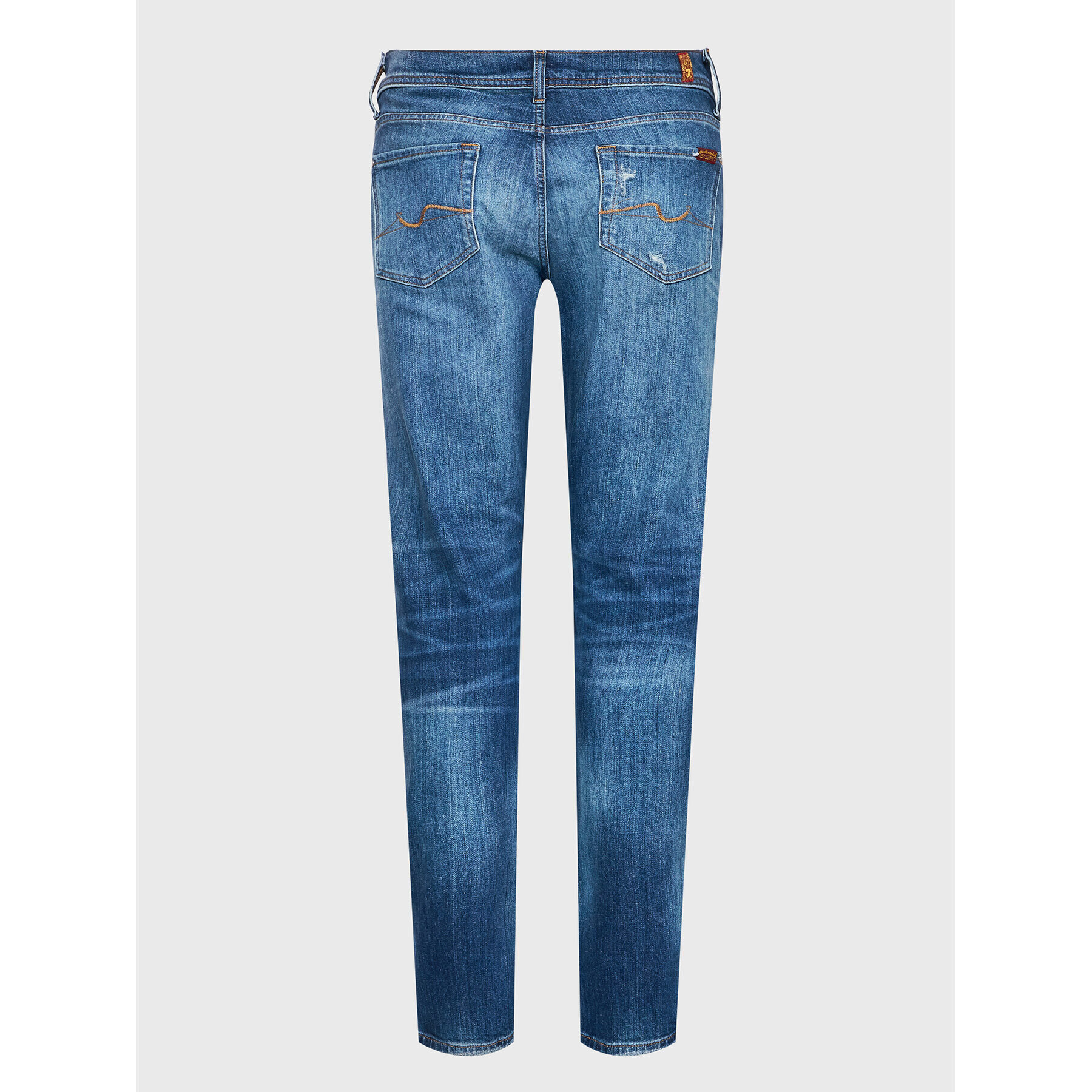 7 For All Mankind Дънки Slimmy JSMXB320MB Тъмносин Slim Tapered Fit - Pepit.bg