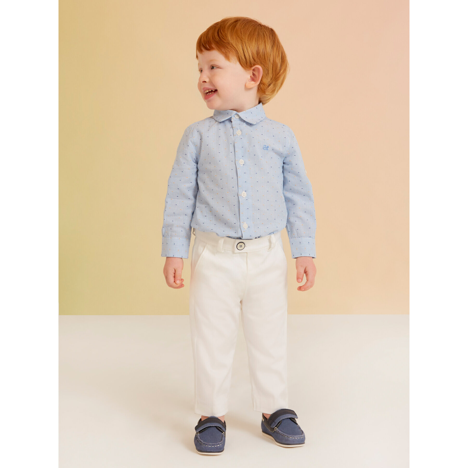 Abel & Lula Текстилни панталони 5226 Бял Regular Fit - Pepit.bg