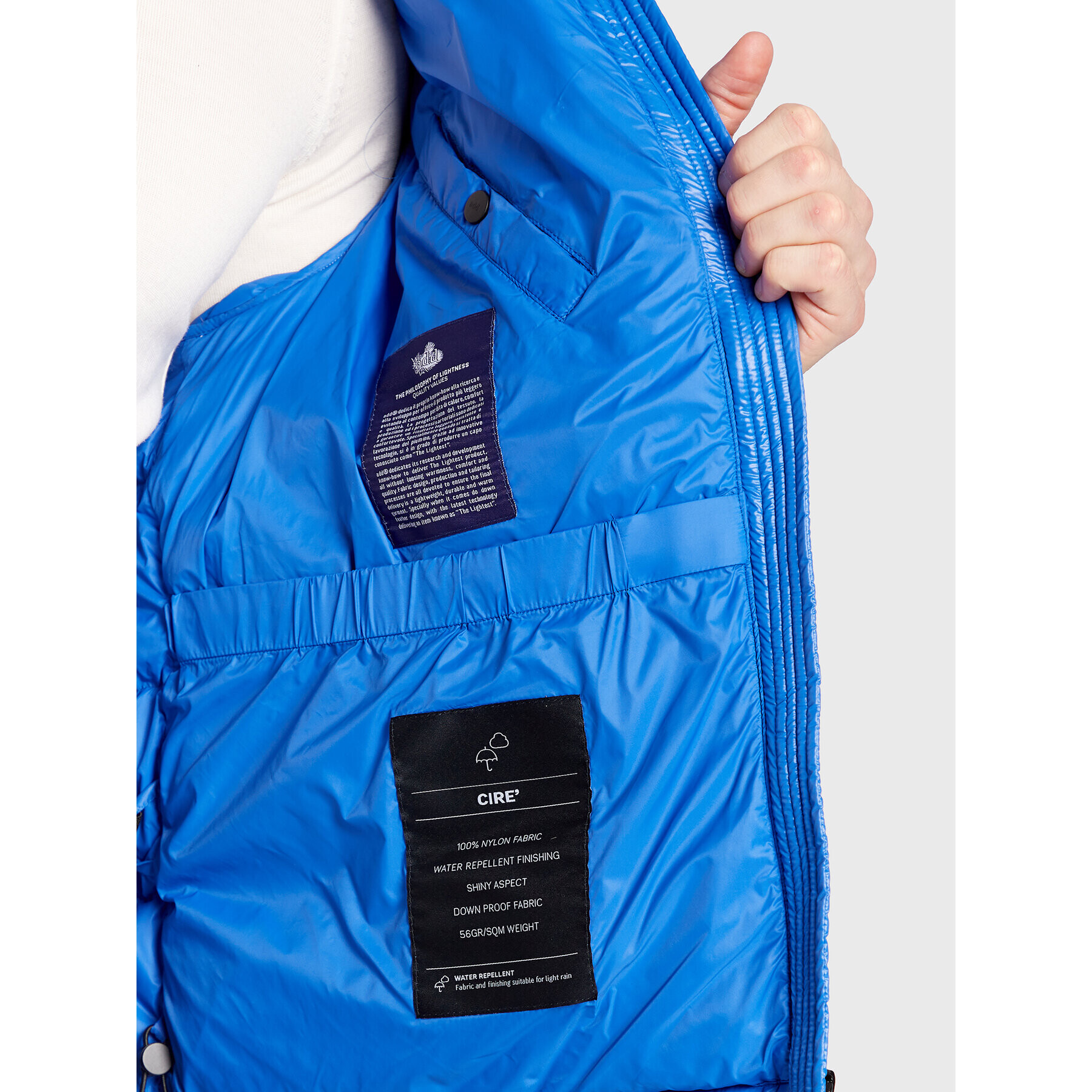 Add Пухено яке 6AM710S Син Regular Fit - Pepit.bg