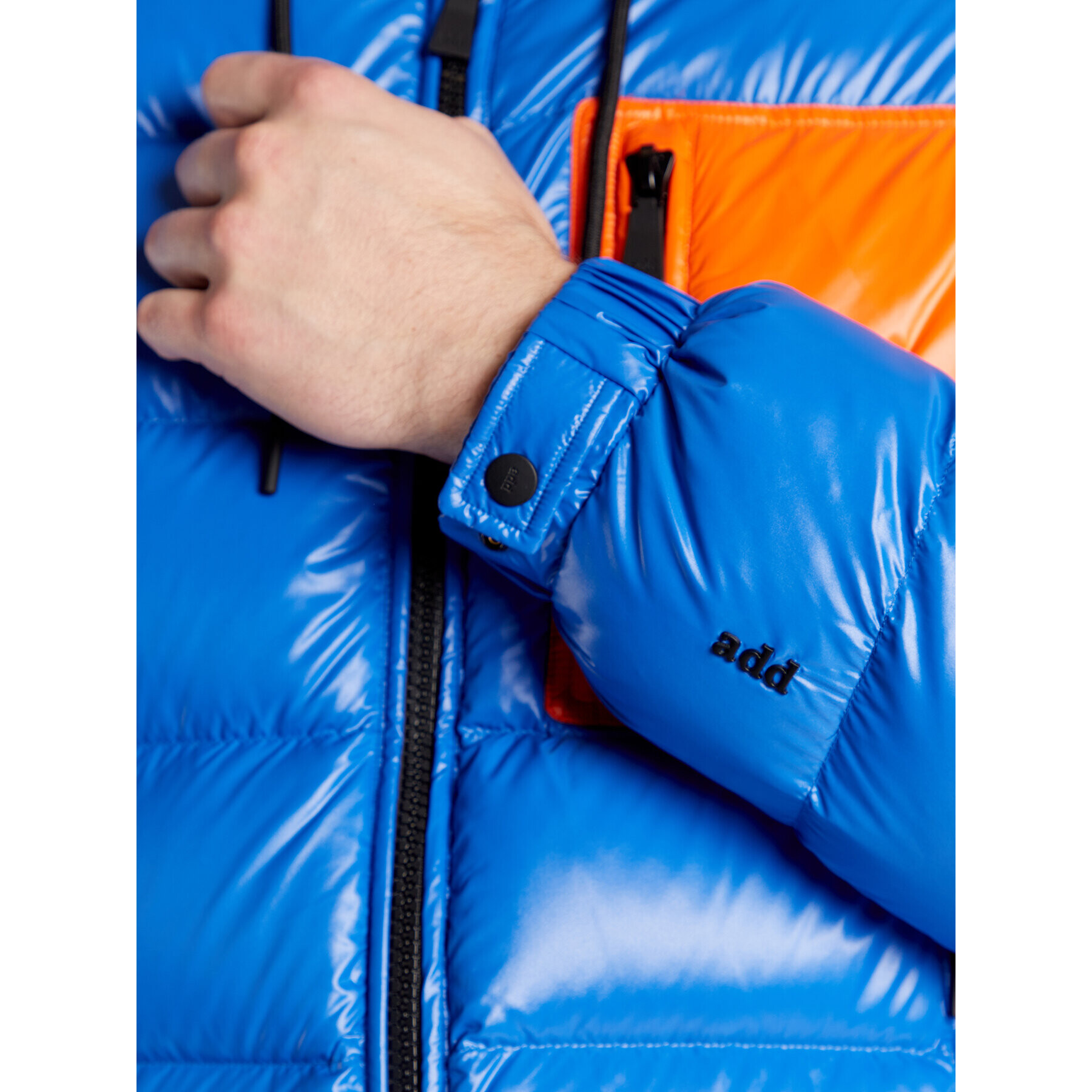 Add Пухено яке 6AM710S Син Regular Fit - Pepit.bg