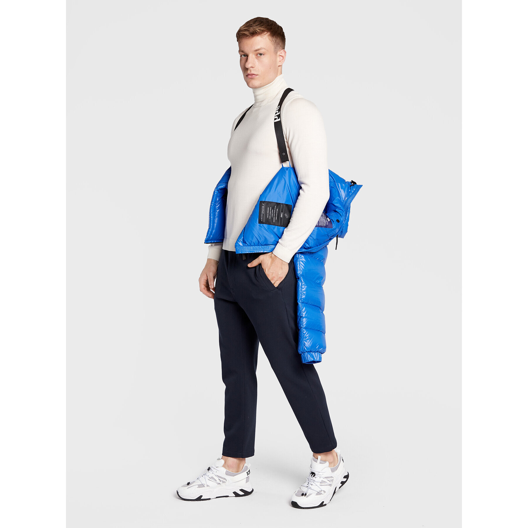 Add Пухено яке 6AM710S Син Regular Fit - Pepit.bg