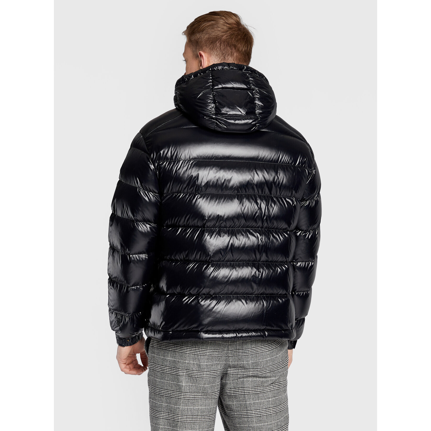 Add Пухено яке 6AM710S Черен Regular Fit - Pepit.bg