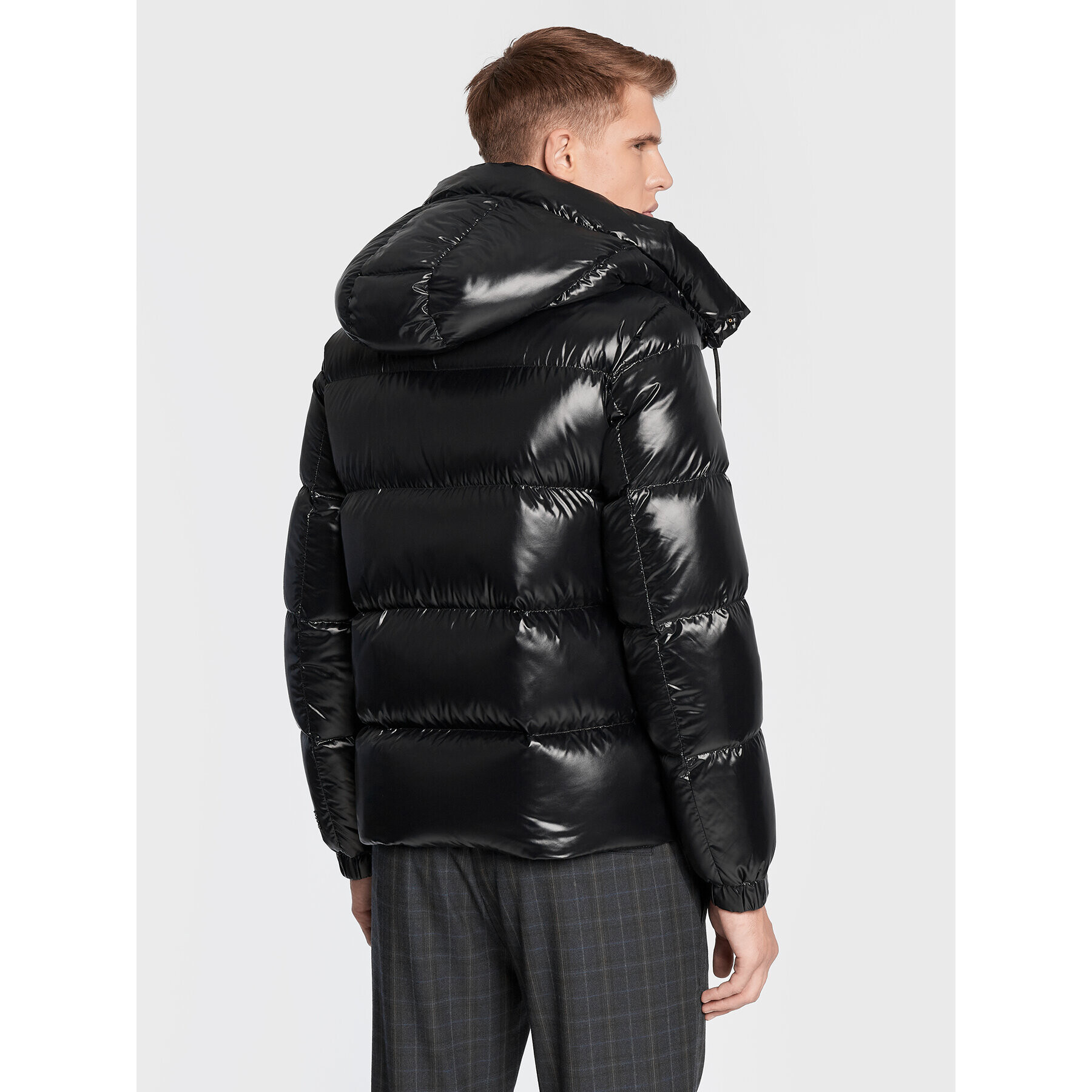 Add Пухено яке 6AM771 Черен Regular Fit - Pepit.bg