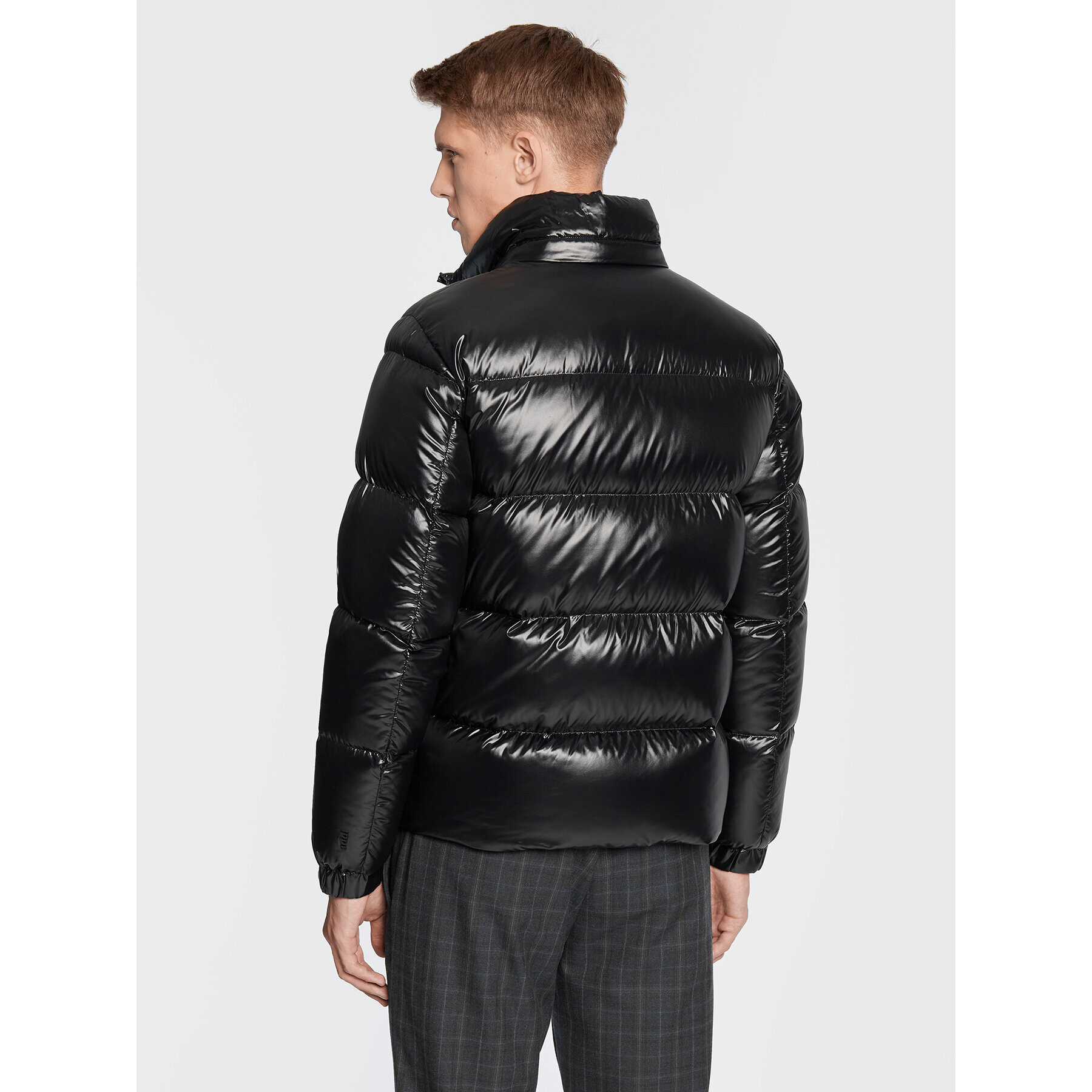 Add Пухено яке 6AM771 Черен Regular Fit - Pepit.bg