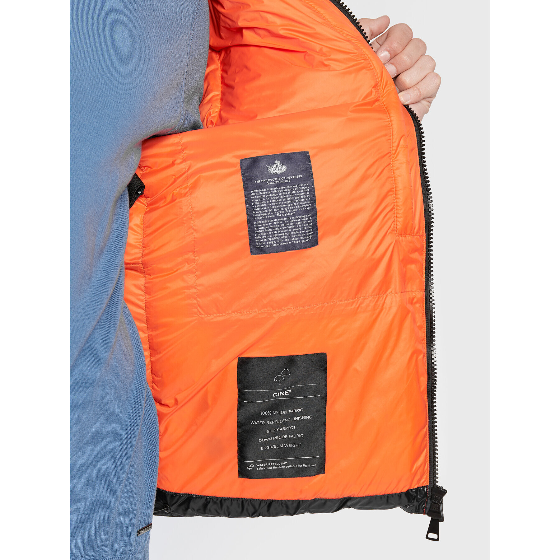 Add Пухено яке 6AM771 Черен Regular Fit - Pepit.bg