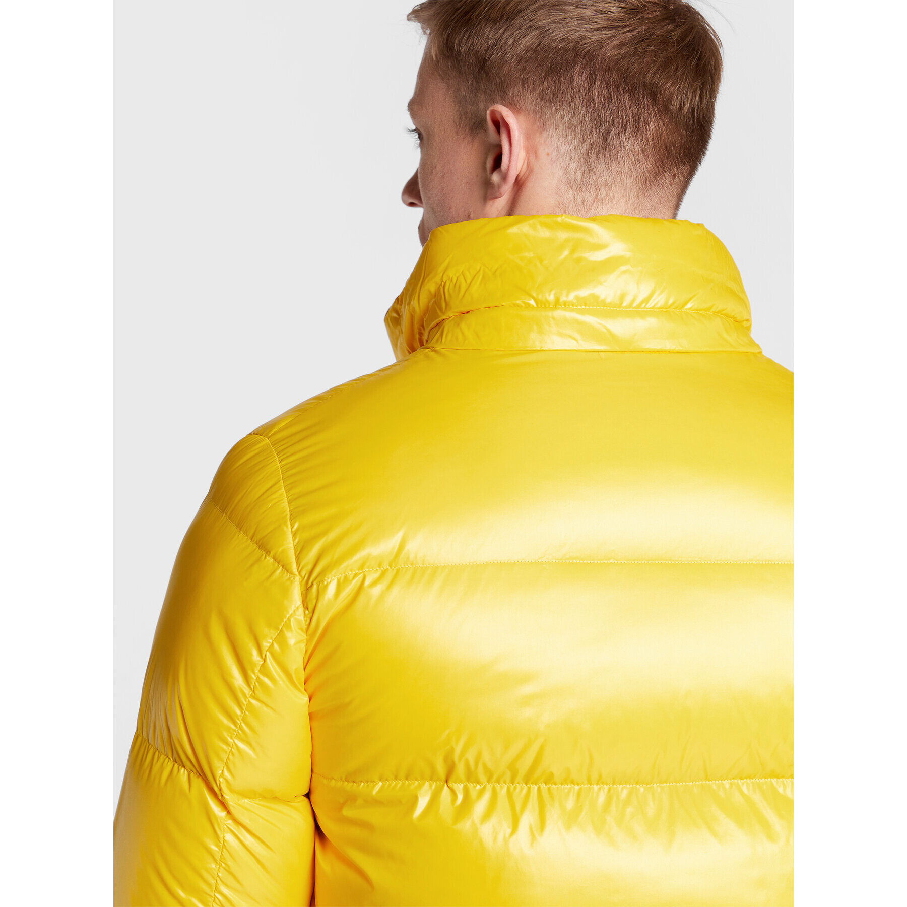 Add Пухено яке 6AM771 Жълт Regular Fit - Pepit.bg