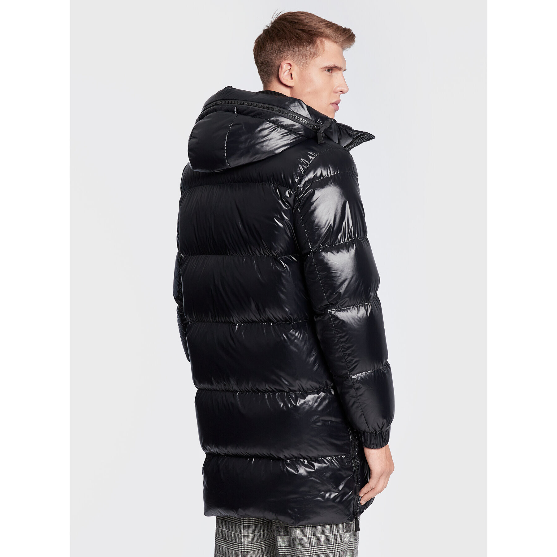 Add Пухено яке 6AM774 Черен Regular Fit - Pepit.bg