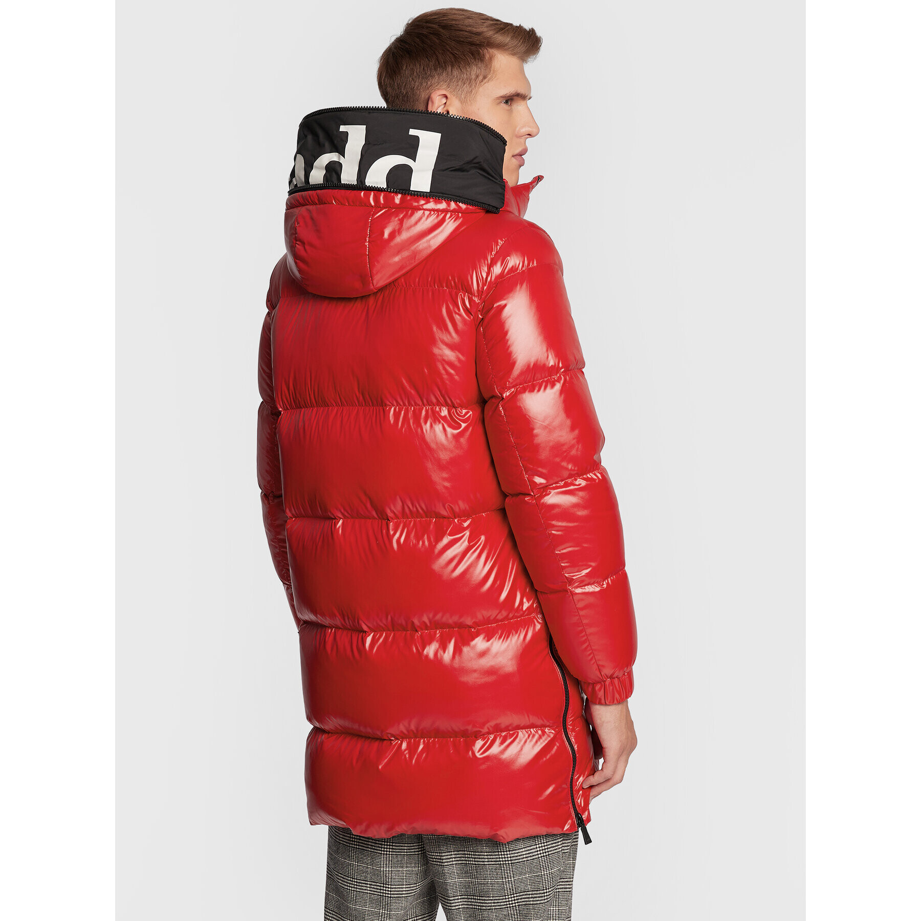 Add Пухено яке 6AM774 Червен Regular Fit - Pepit.bg