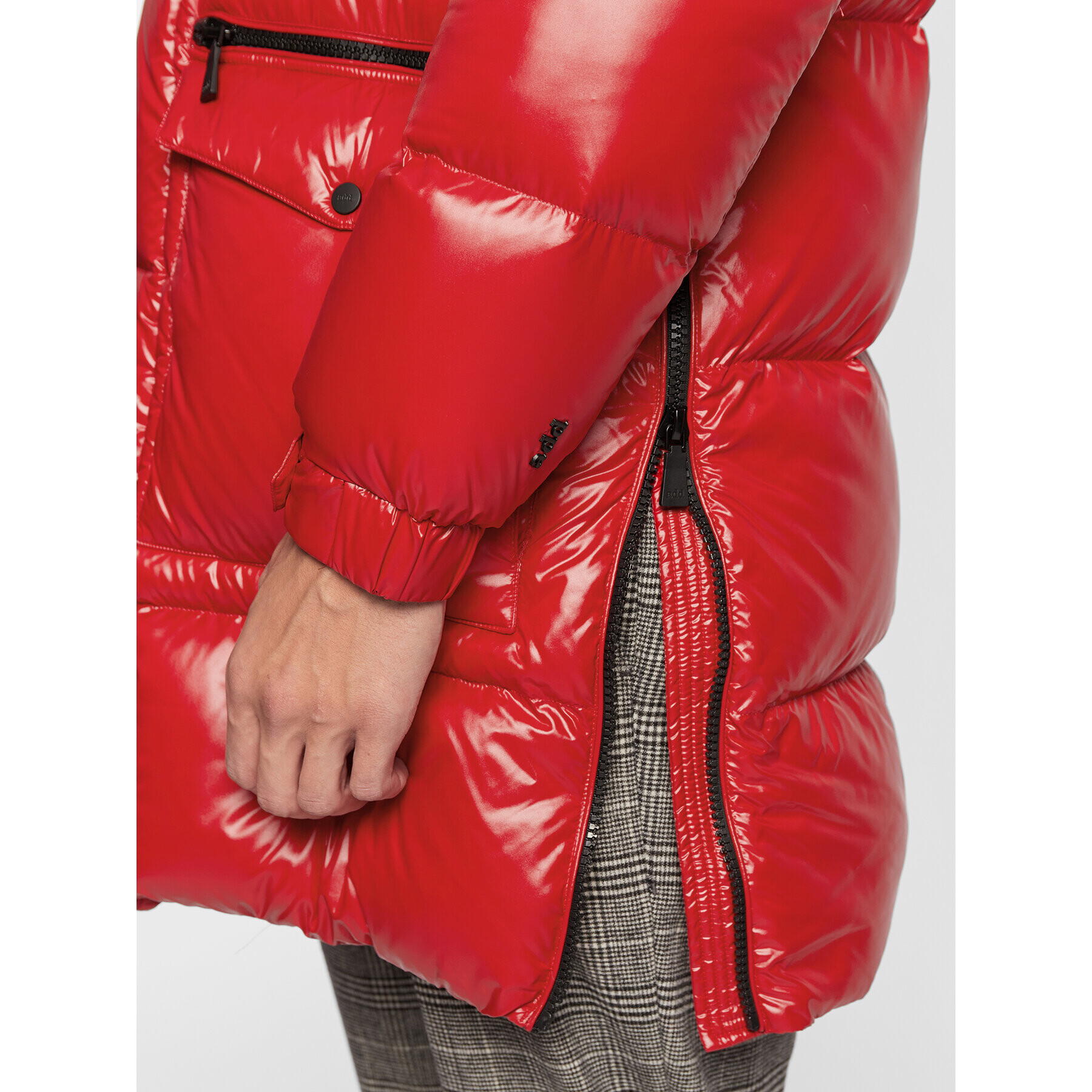 Add Пухено яке 6AM774 Червен Regular Fit - Pepit.bg