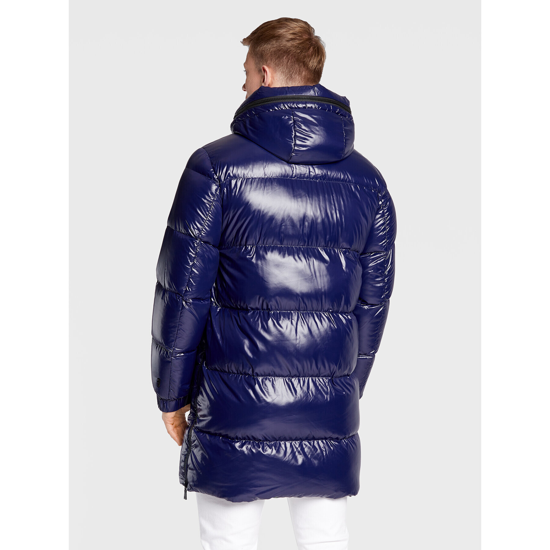 Add Пухено яке 6AM774 Тъмносин Regular Fit - Pepit.bg
