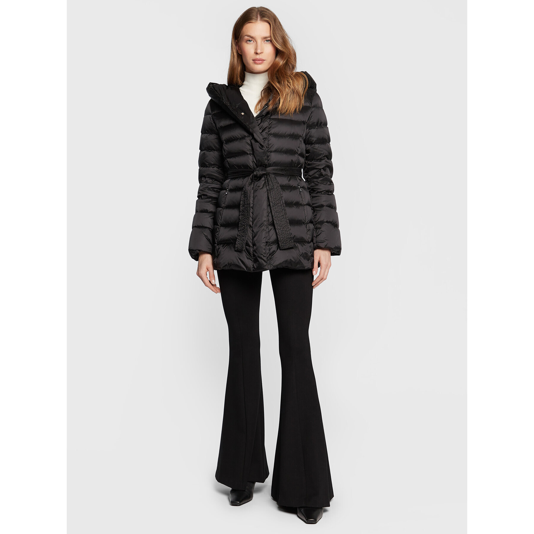 Add Пухено яке 6AW223 Черен Regular Fit - Pepit.bg