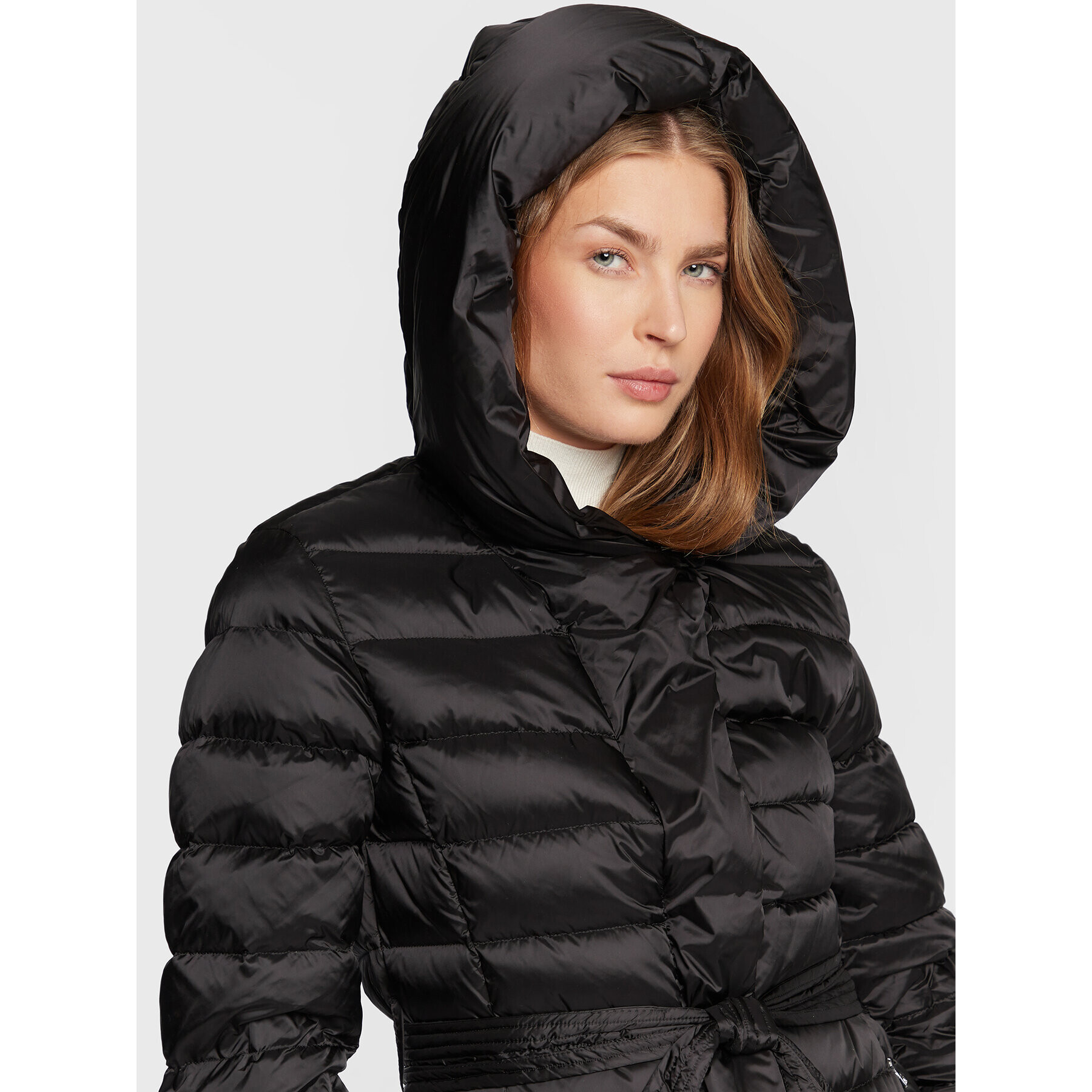 Add Пухено яке 6AW223 Черен Regular Fit - Pepit.bg