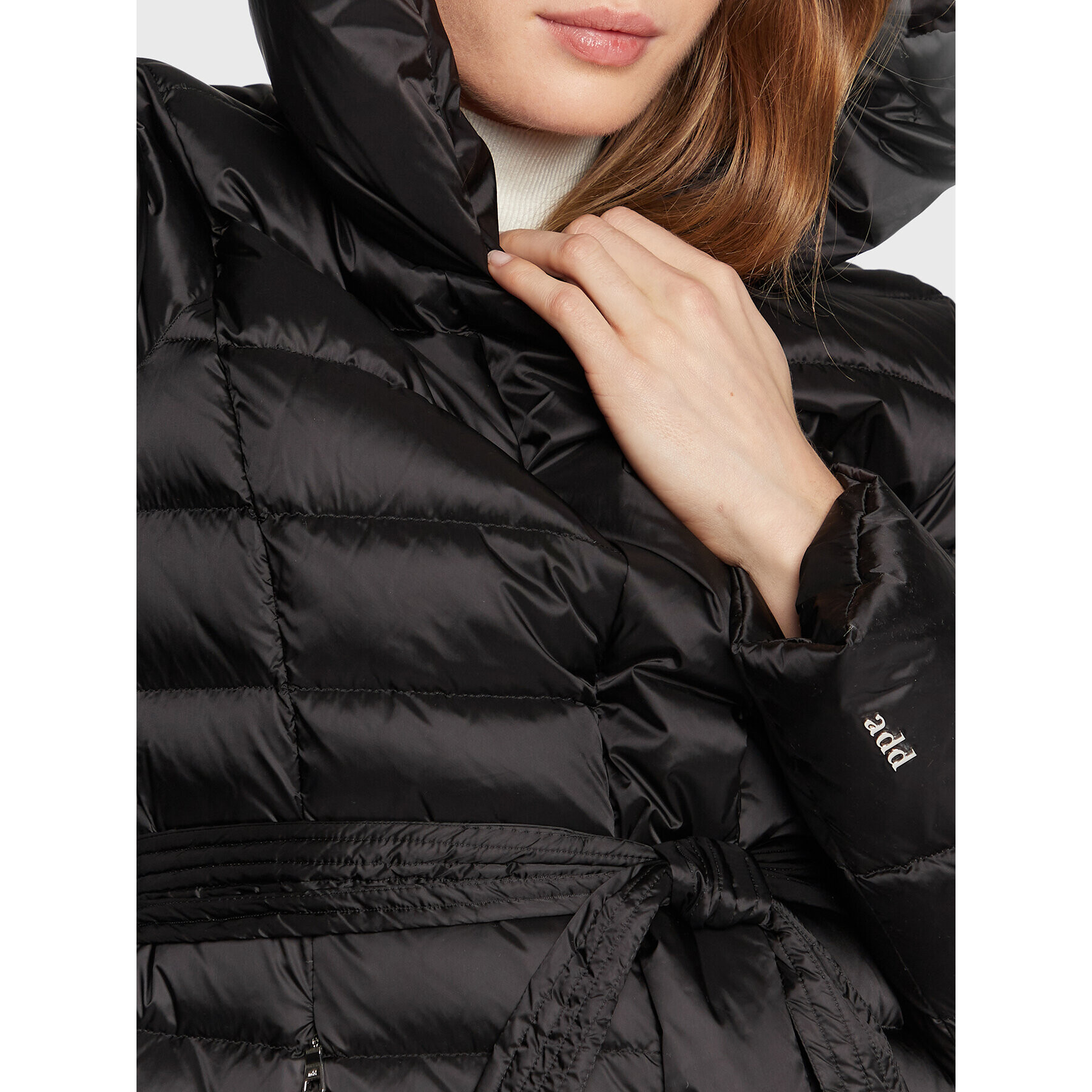 Add Пухено яке 6AW223 Черен Regular Fit - Pepit.bg