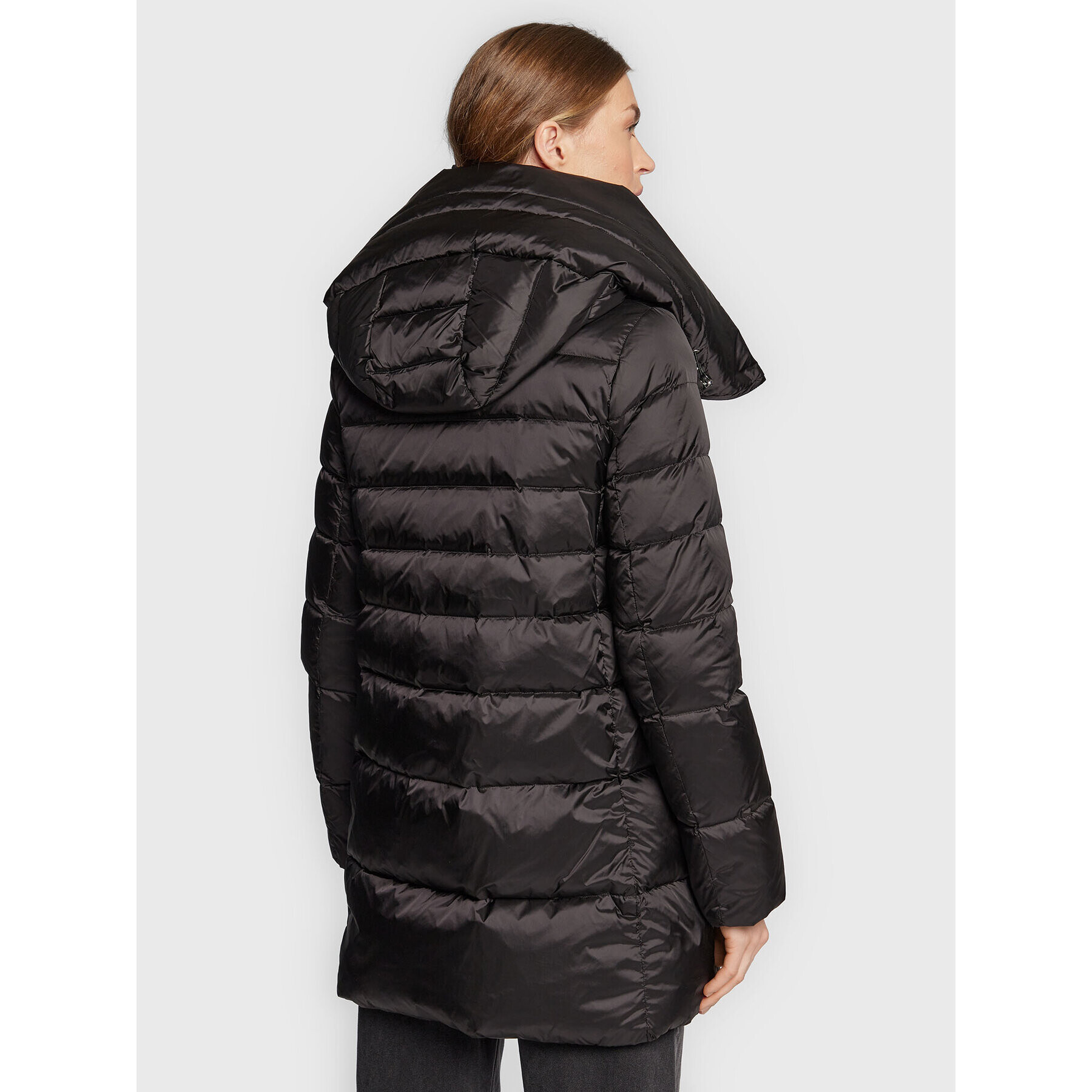Add Пухено яке 6AW226 Черен Regular Fit - Pepit.bg