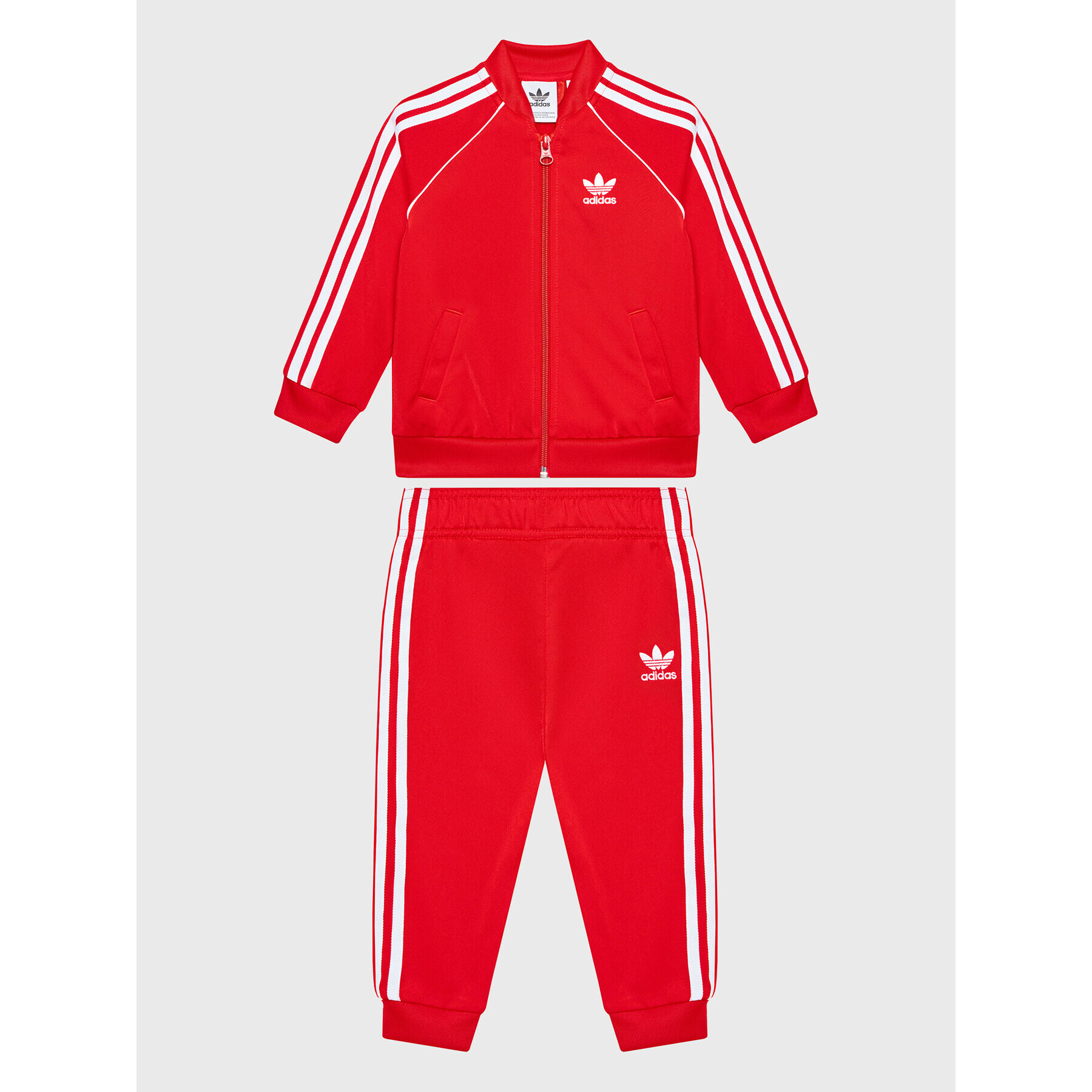 adidas Анцуг adicolor SST Track HE4747 Червен Regular Fit - Pepit.bg