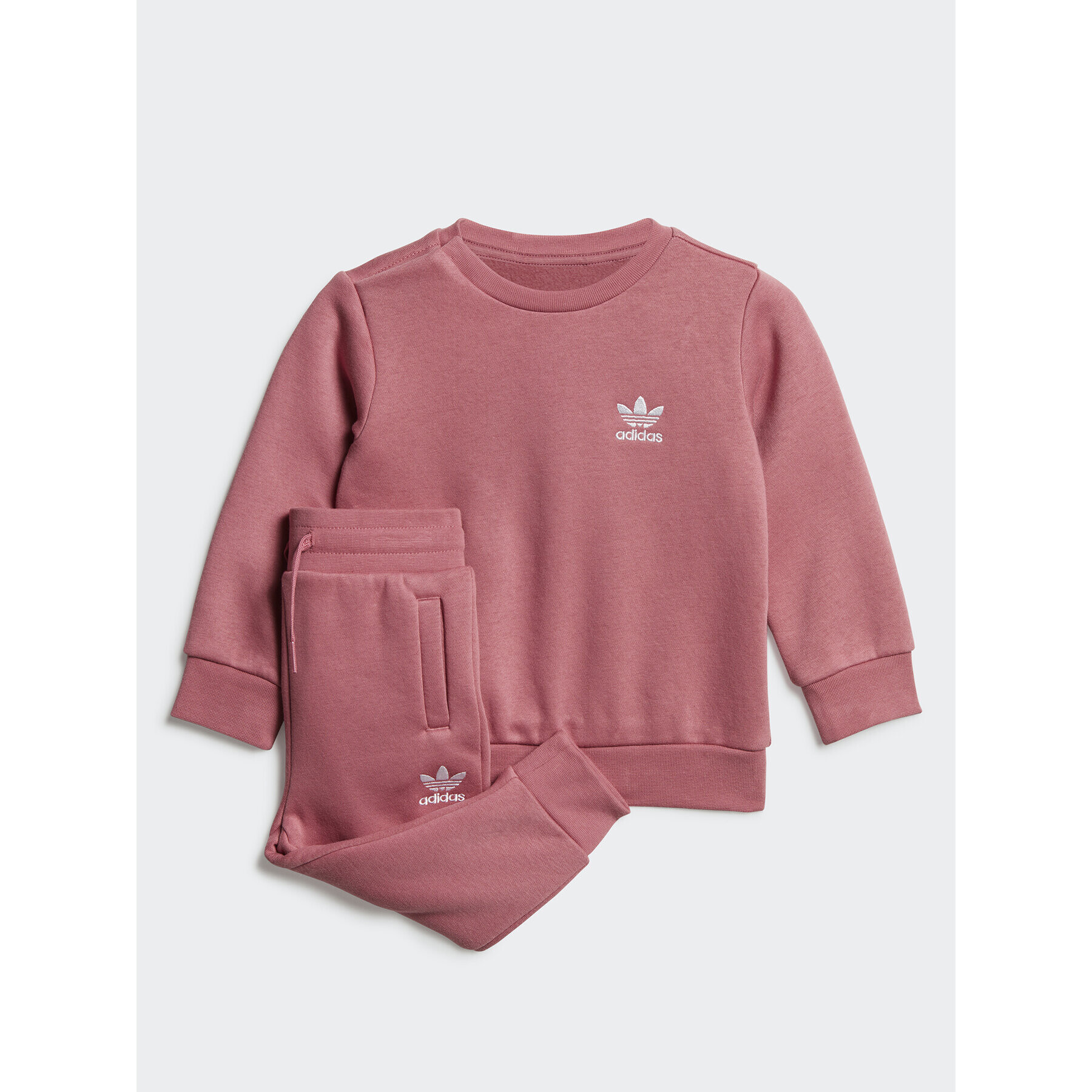 adidas Анцуг Adicolor Crew Set IB8645 Розов Regular Fit - Pepit.bg