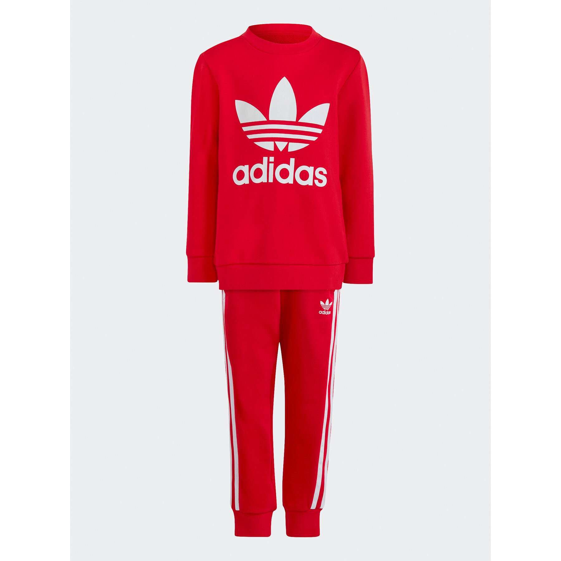 adidas Анцуг Adicolor Crew Set IC9155 Червен Regular Fit - Pepit.bg