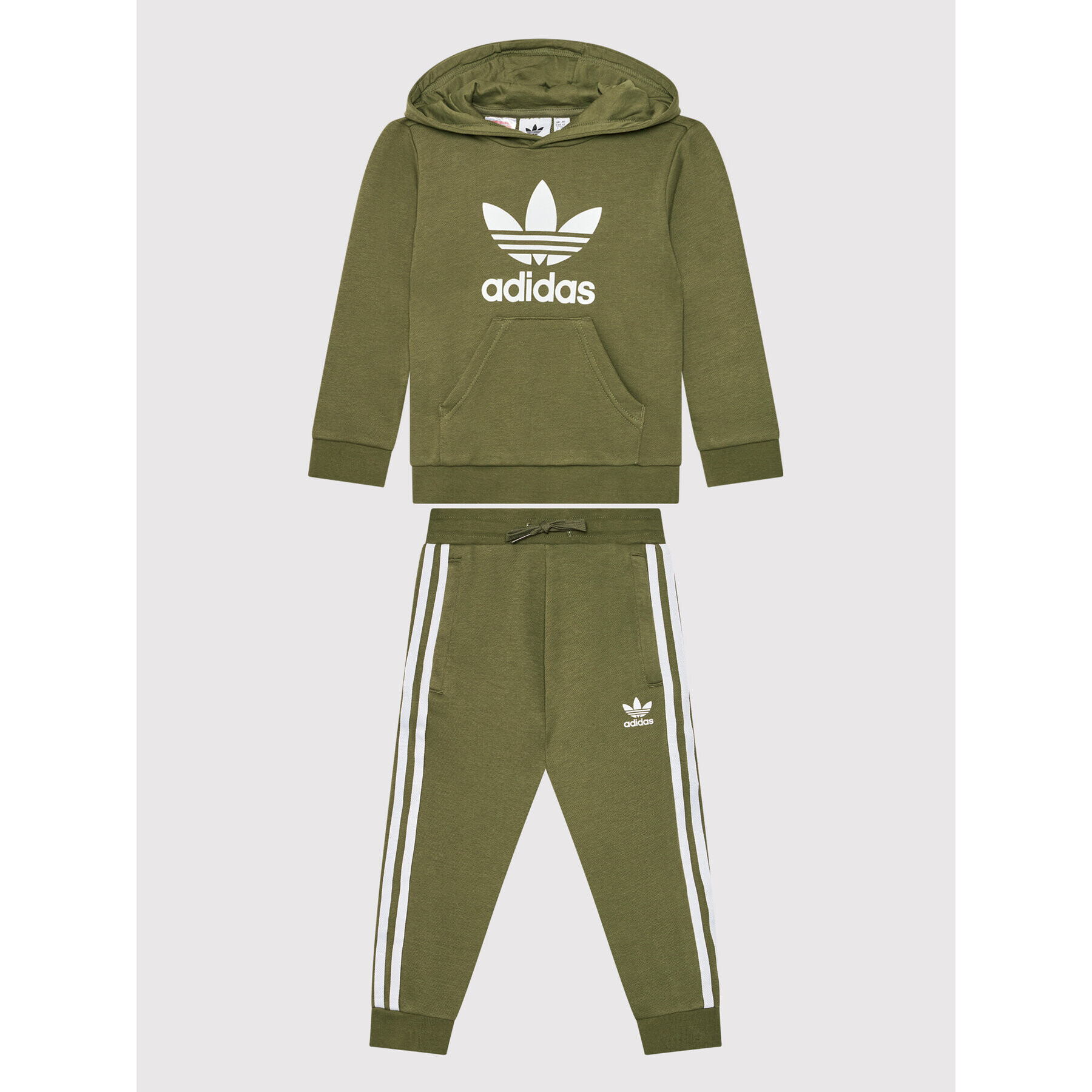 adidas Анцуг adicolor HC4462 Зелен Regular Fit - Pepit.bg