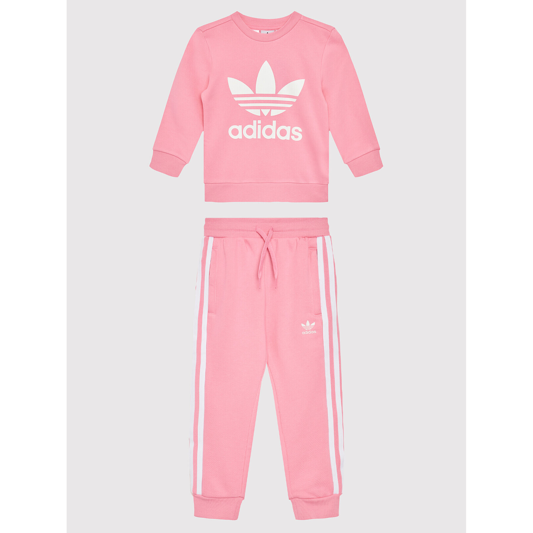 adidas Анцуг adicolor HK2924 Розов Regular Fit - Pepit.bg